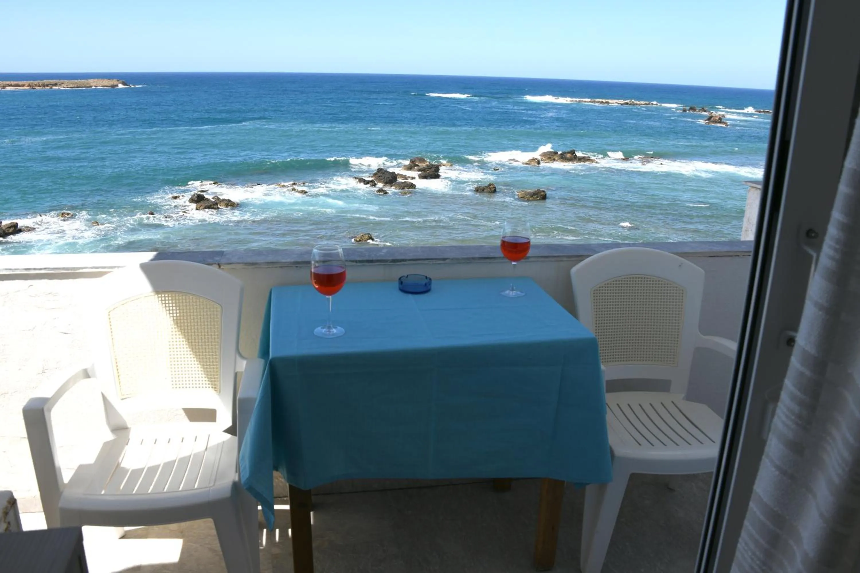 Balcony/Terrace in Klinakis Beach Hotel