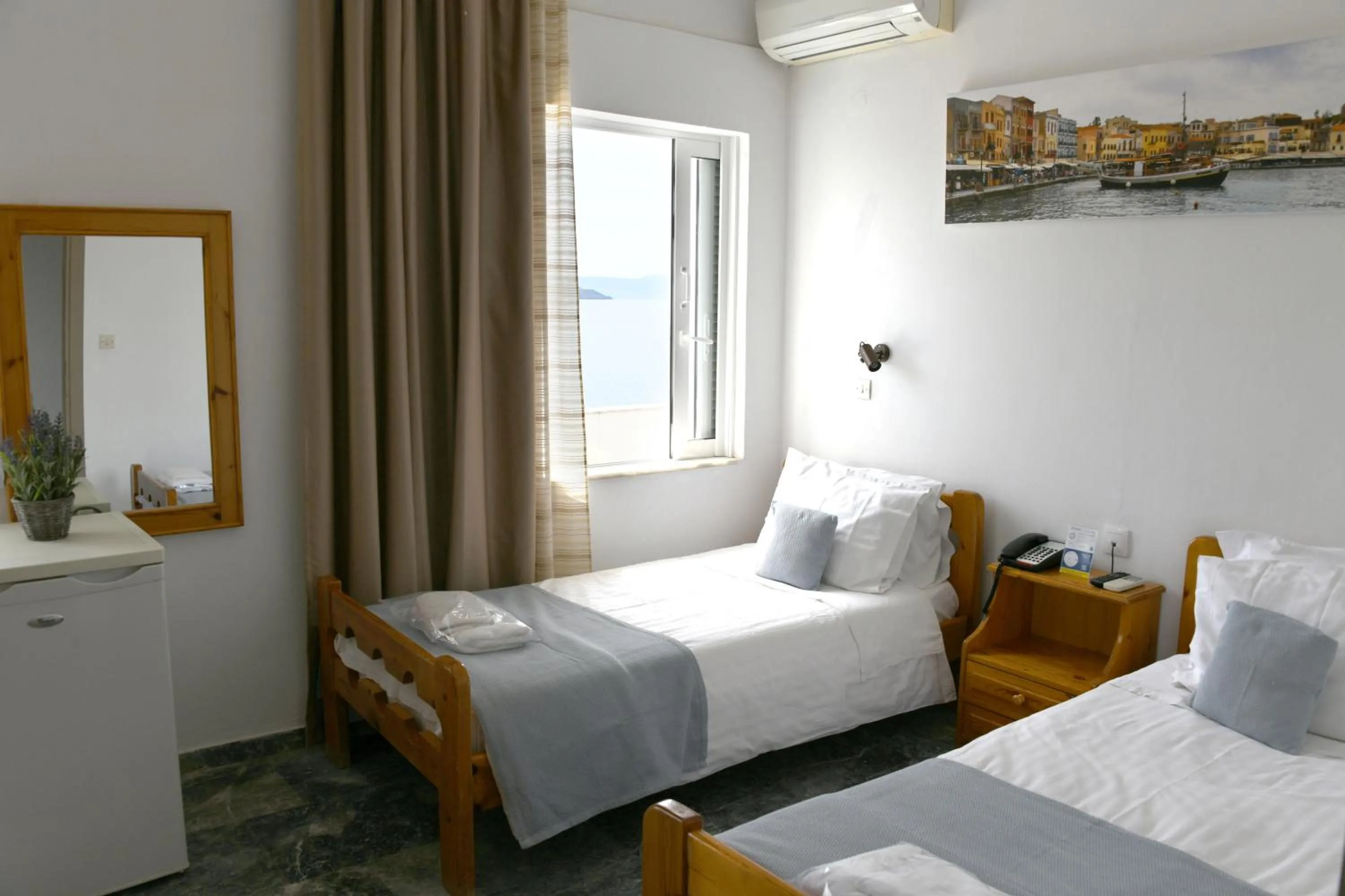 Bed in Klinakis Beach Hotel