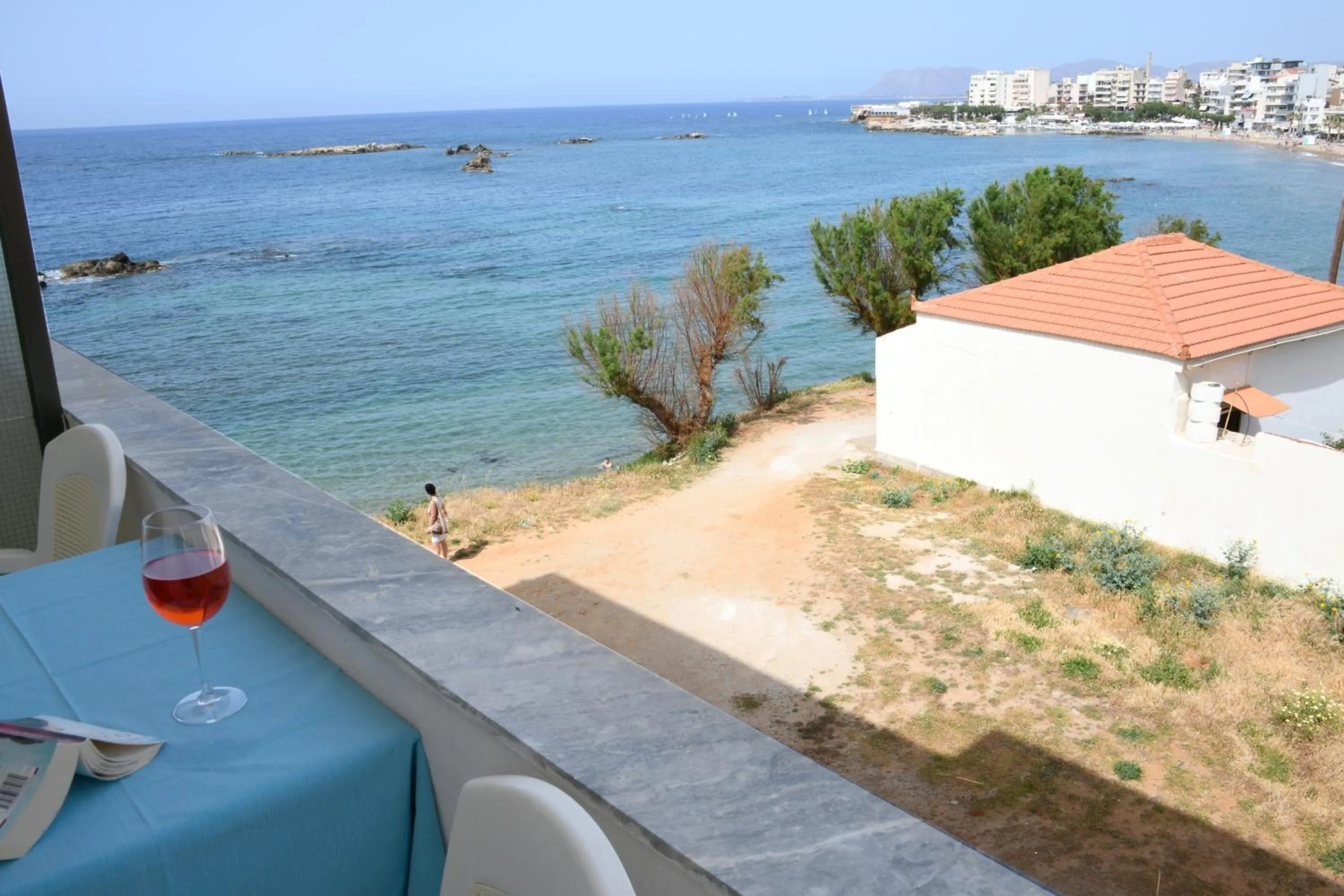 Balcony/Terrace in Klinakis Beach Hotel