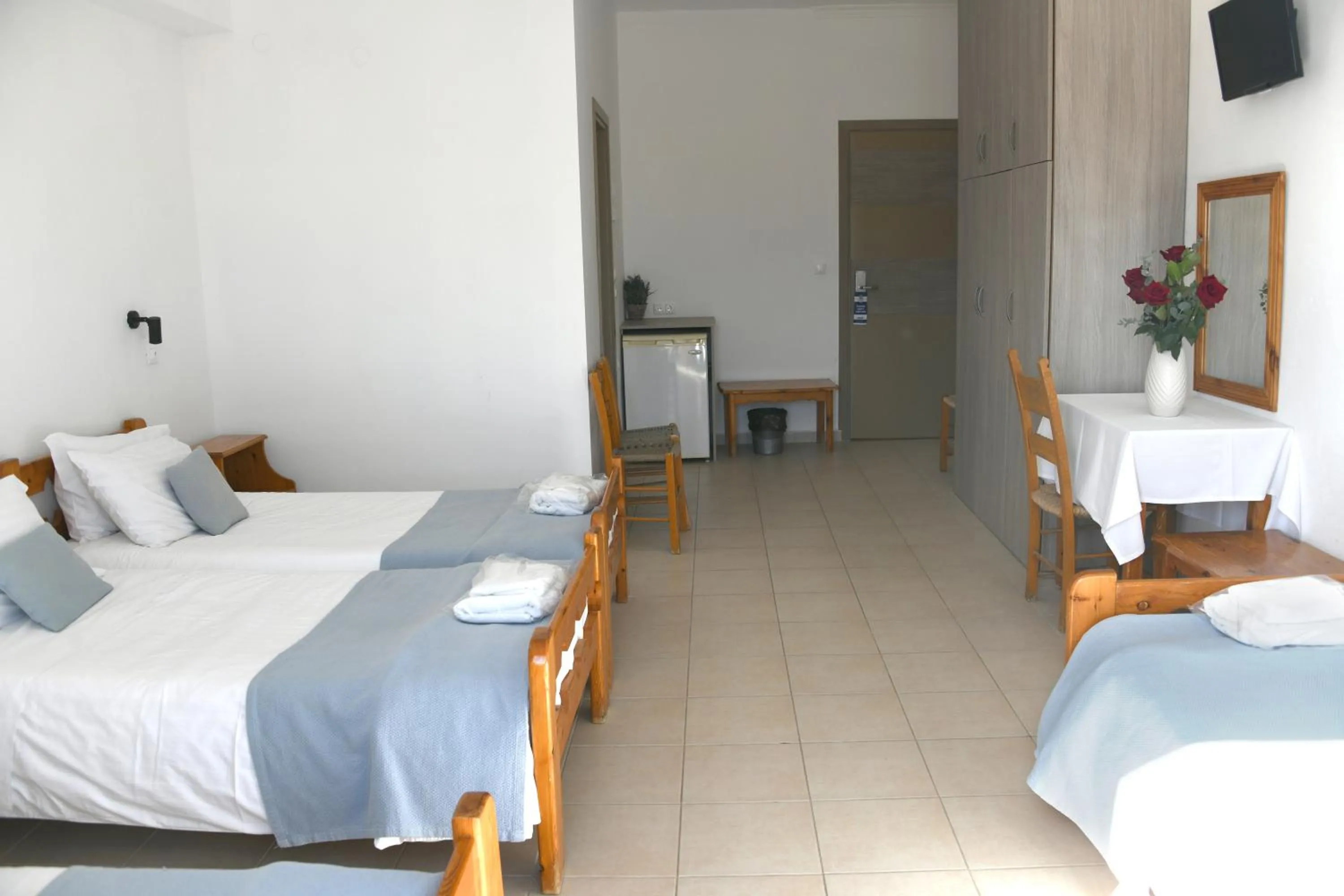 Bed in Klinakis Beach Hotel