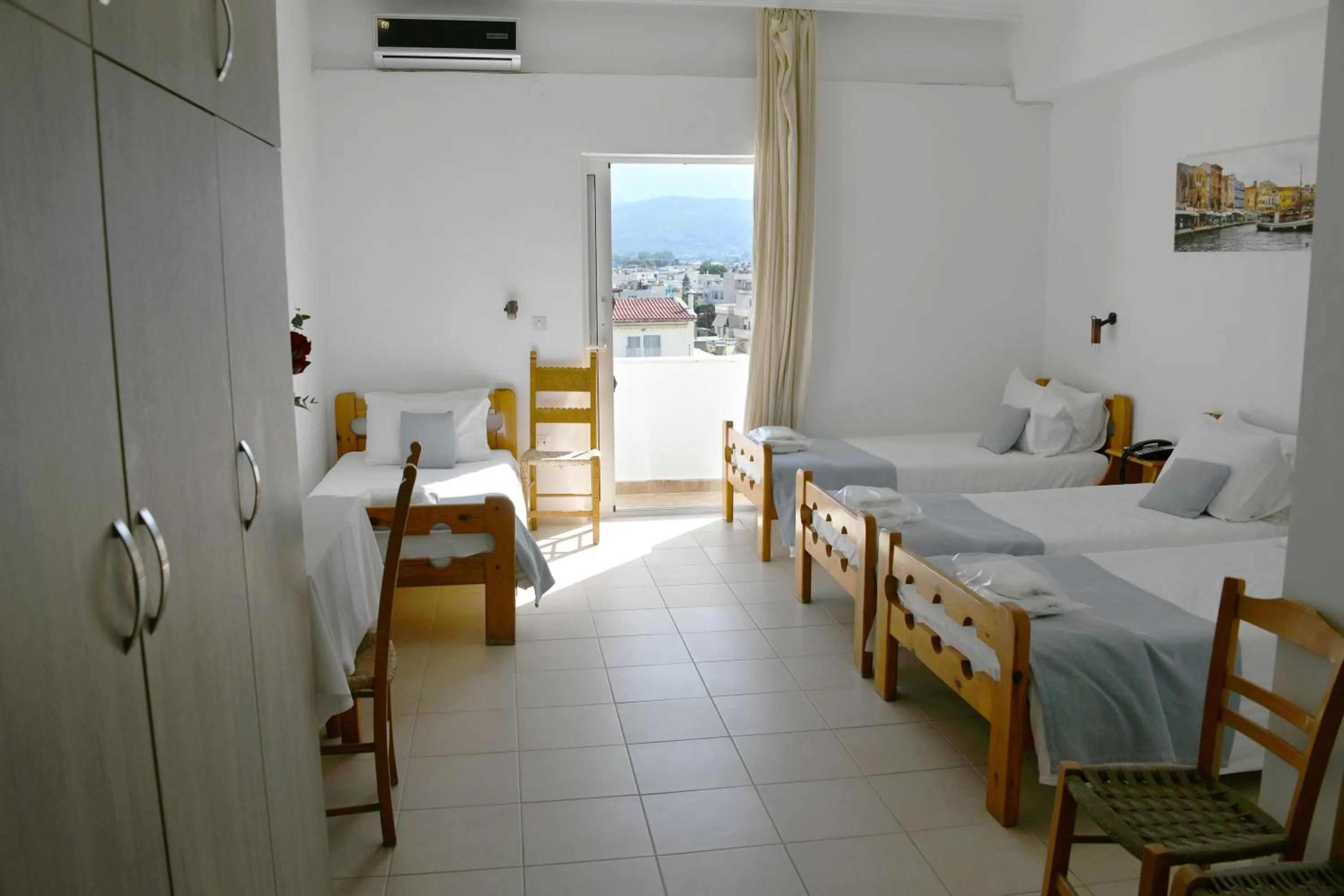 Bed in Klinakis Beach Hotel