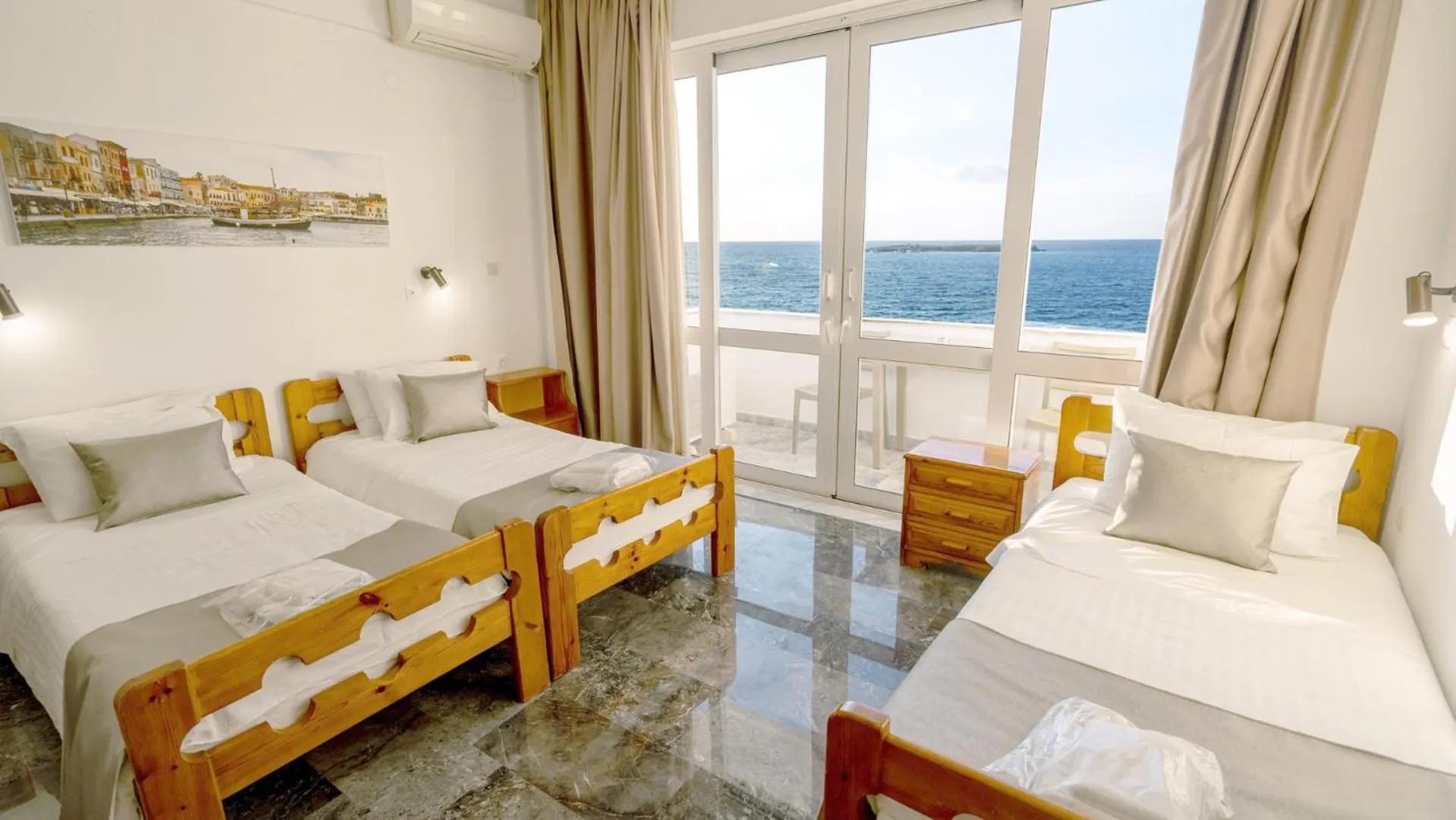 Bedroom, Bed in Klinakis Beach Hotel