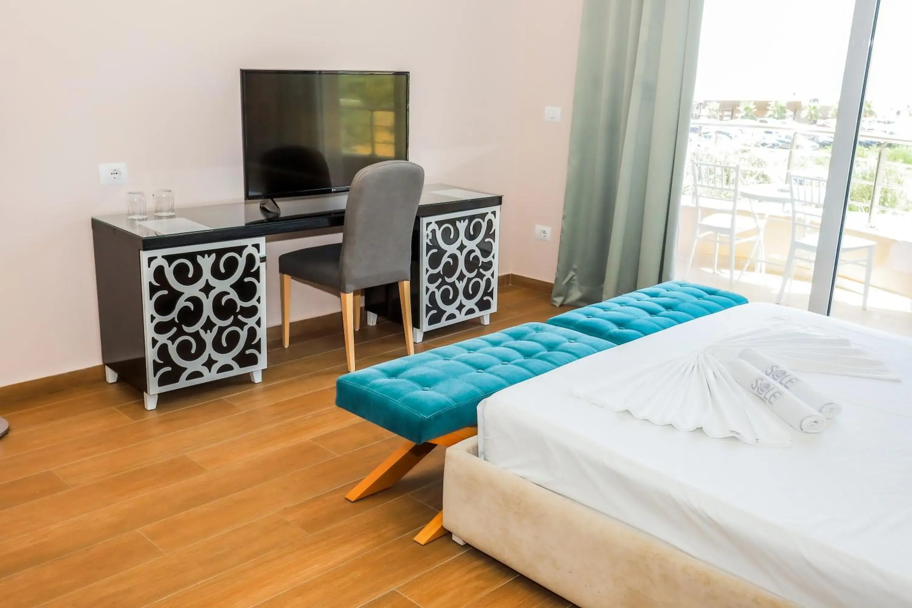Deluxe Triple Room with Balcony and Side Sea View in Sole Luna Hotel Deluxe Triple Room with Balcony and Side Sea View in Sole Luna Hotel