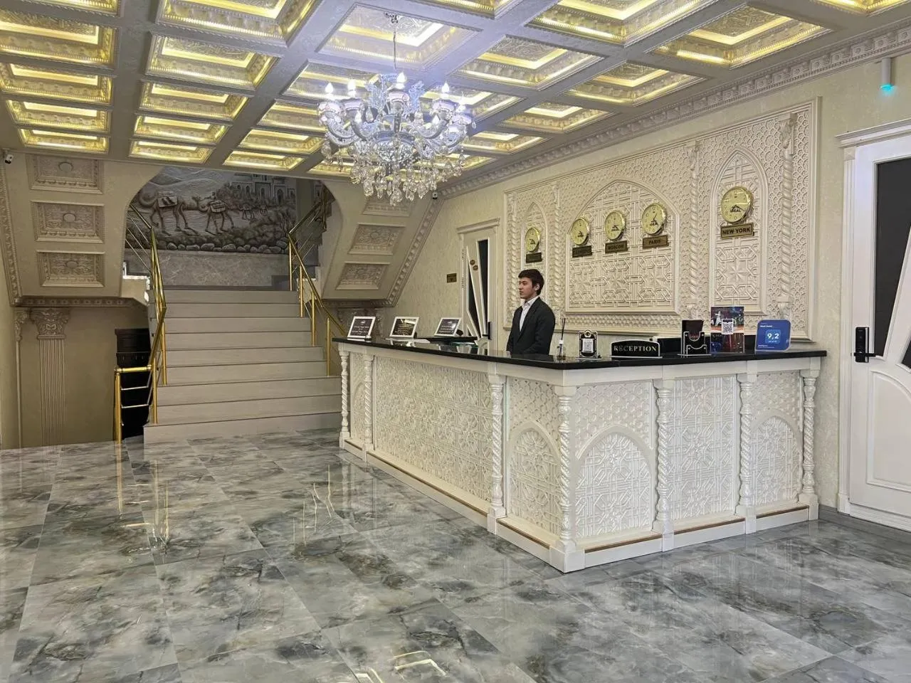 Lobby or reception in Ideal Hotel