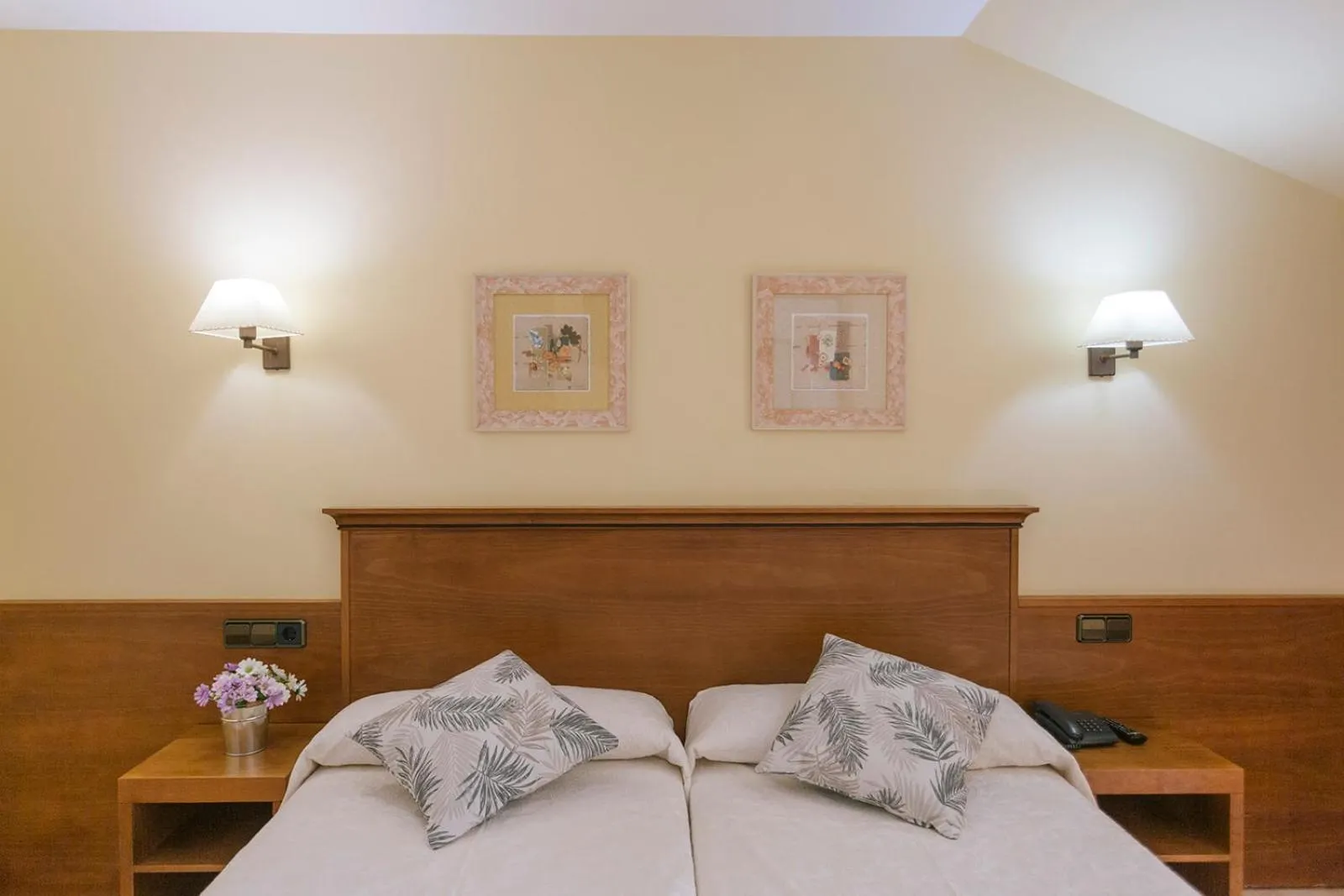 Bed in Hotel O Castro