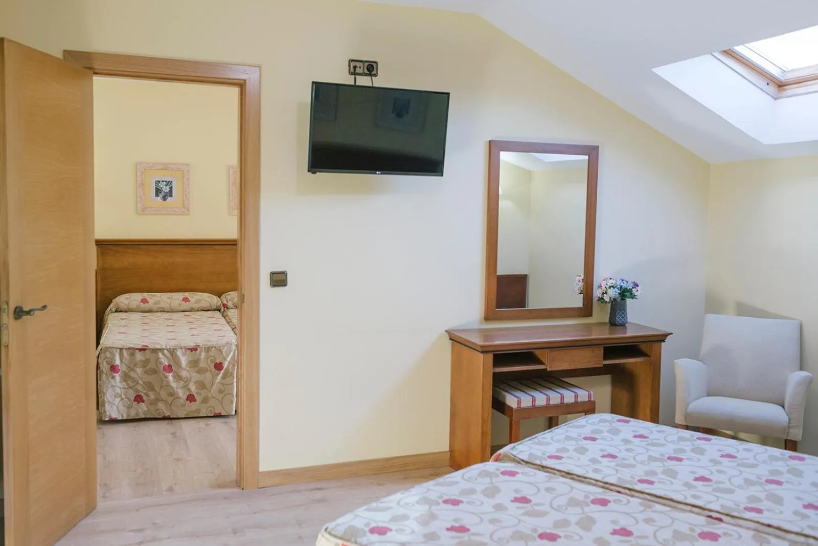 Bed in Hotel O Castro