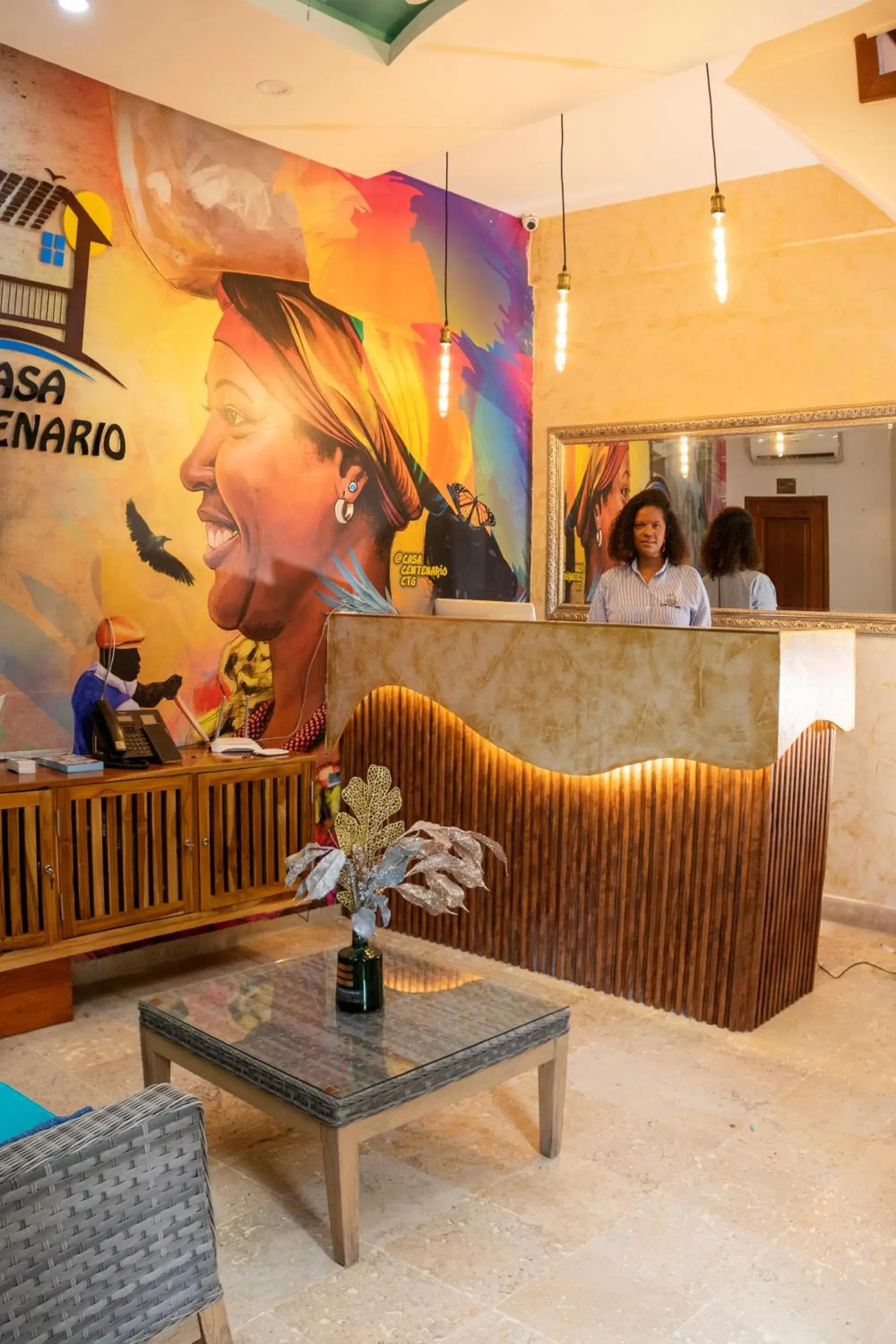 Lobby or reception in Hotel Casa Centenario Getsemaní Lobby or reception in Hotel Casa Centenario Getsemaní