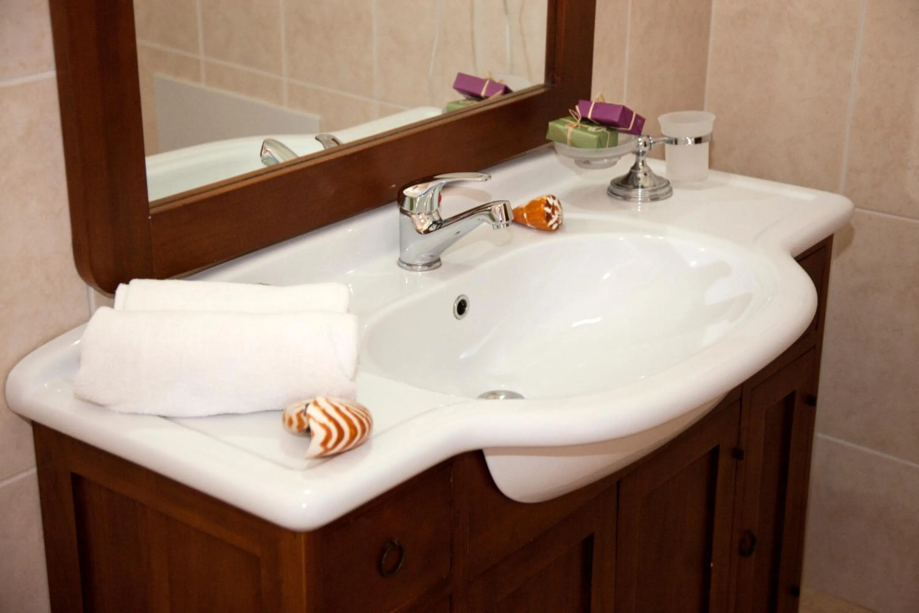 Bathroom in Mylos Hotel Apartments