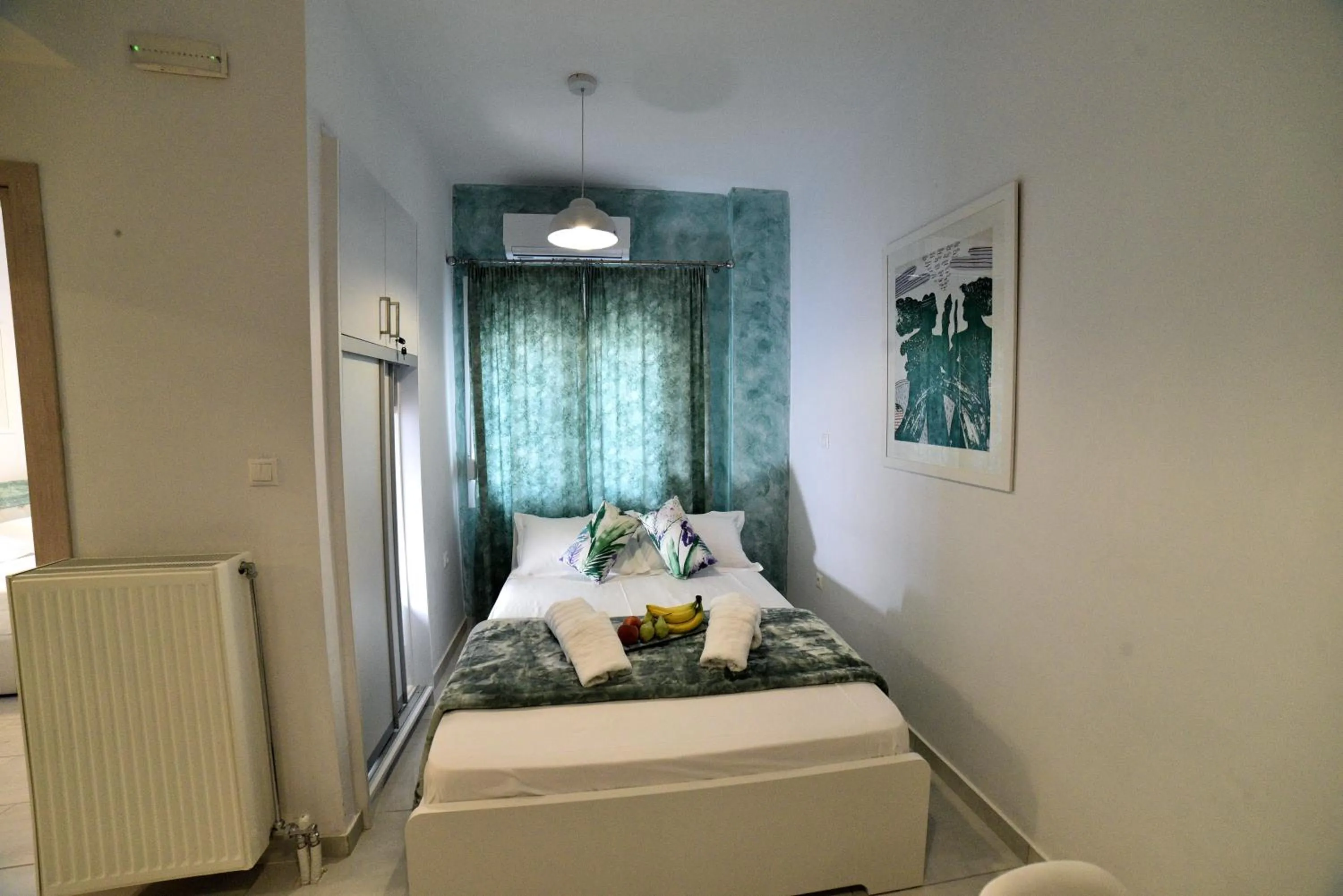 Bed in Central Athens Studios