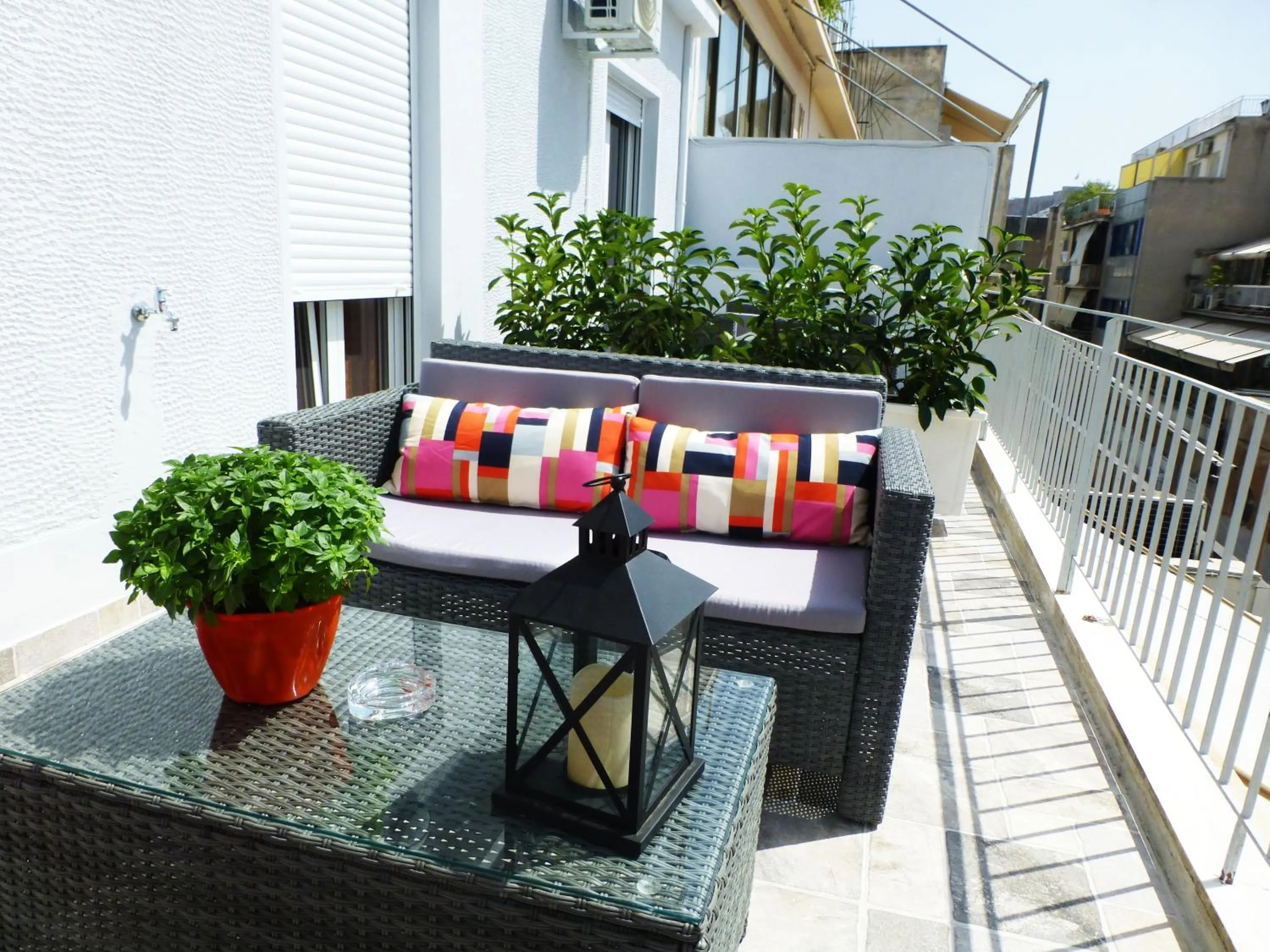 Balcony/Terrace in Central Athens Studios
