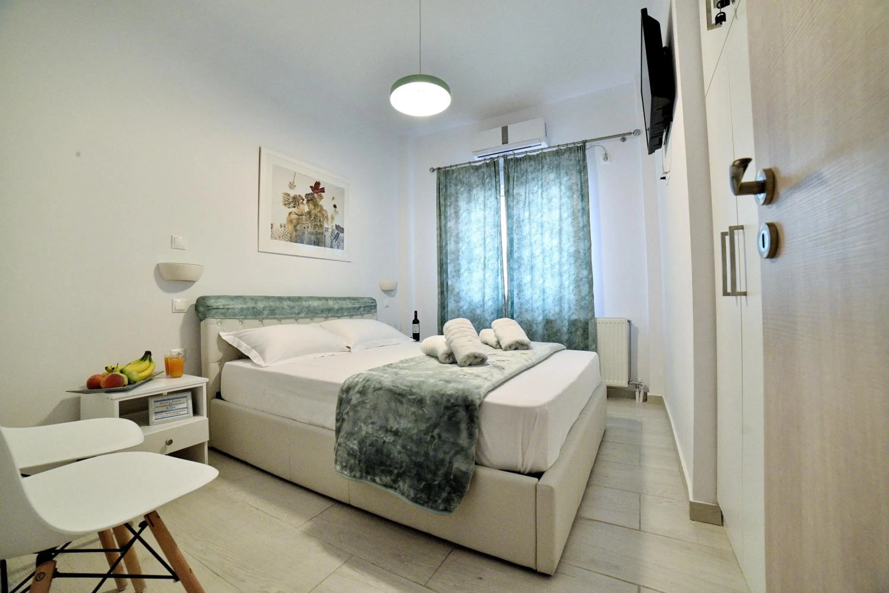Bed in Central Athens Studios