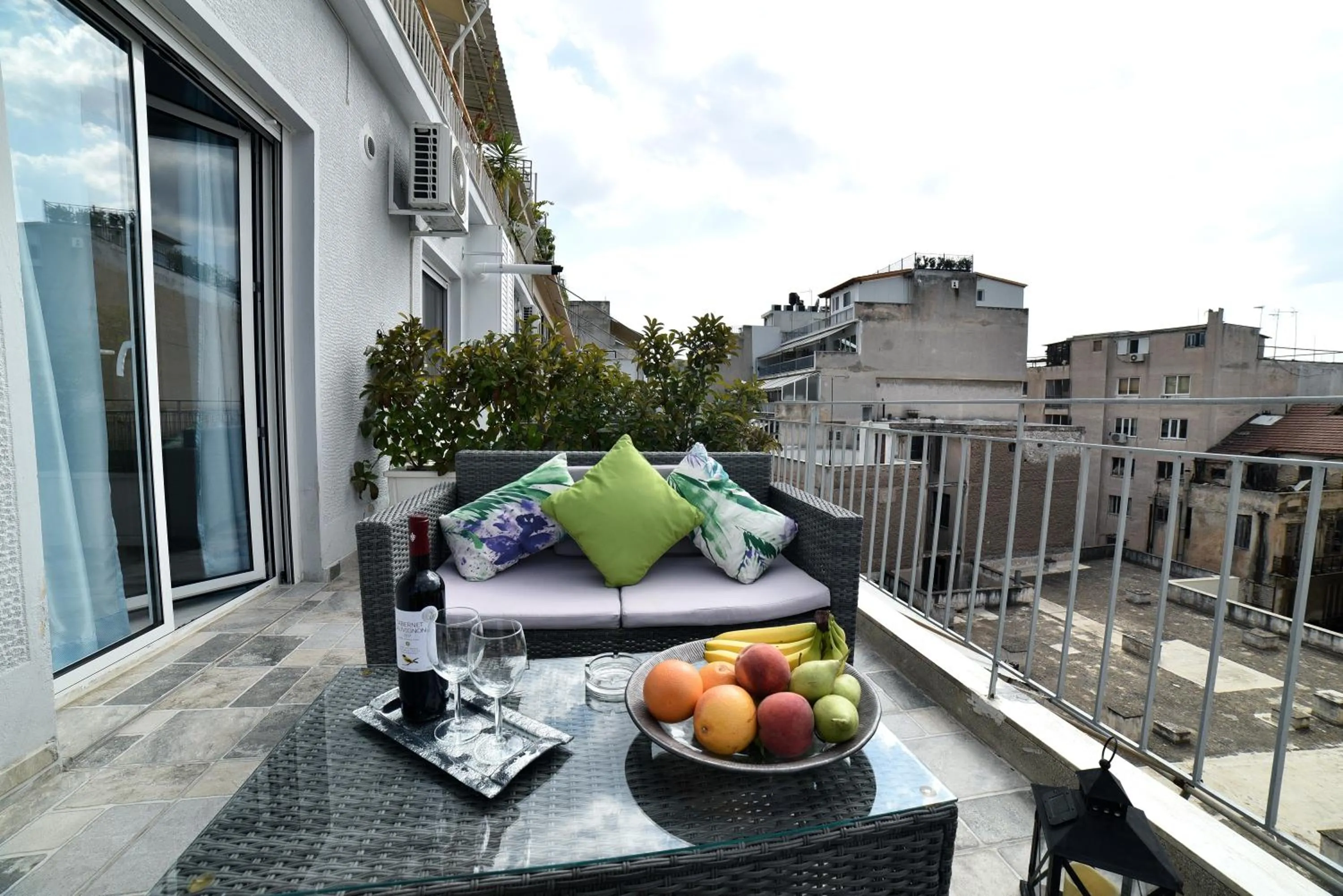 Balcony/Terrace in Central Athens Studios