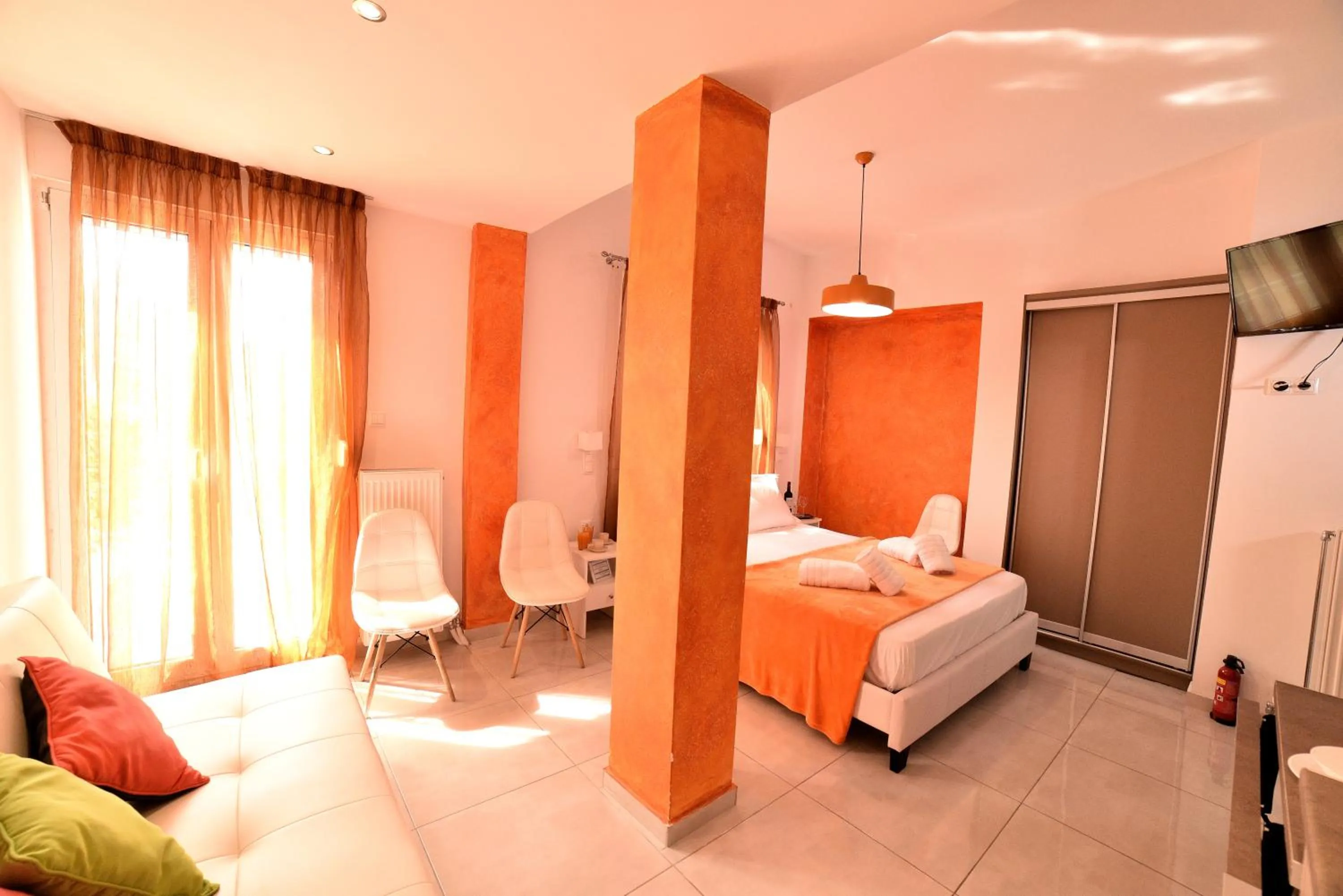 Bed in Central Athens Studios