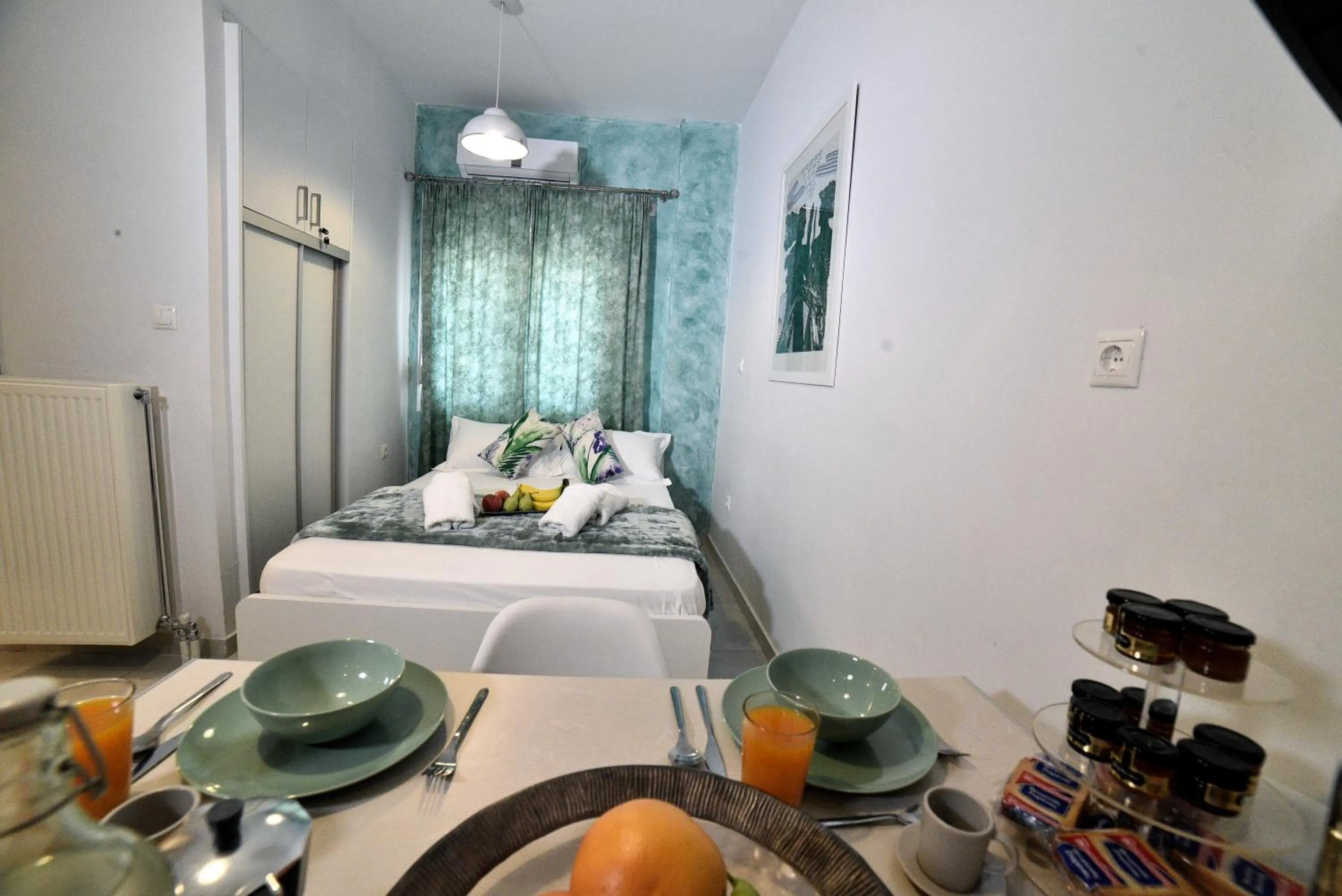 Bed in Central Athens Studios