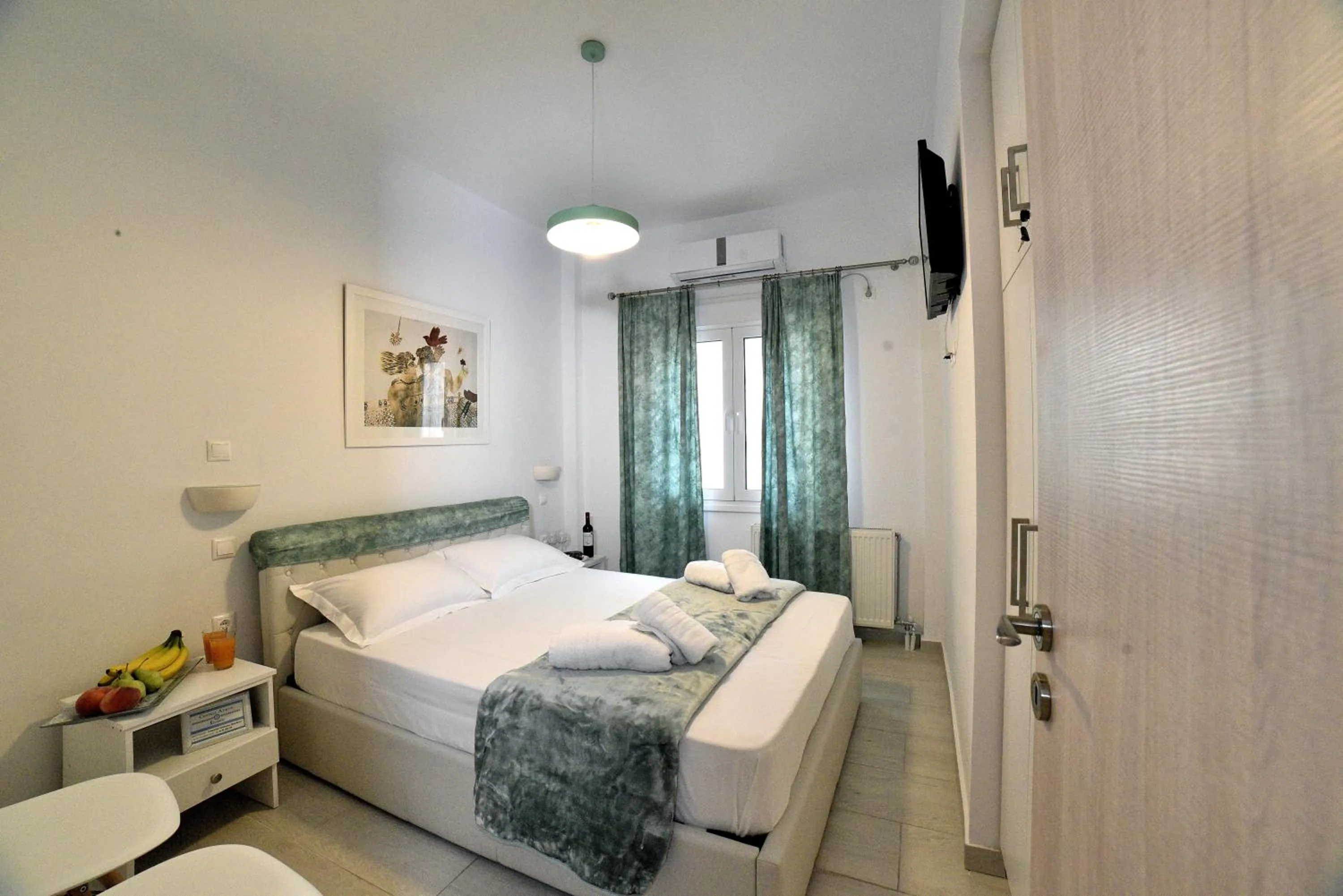 Bed in Central Athens Studios