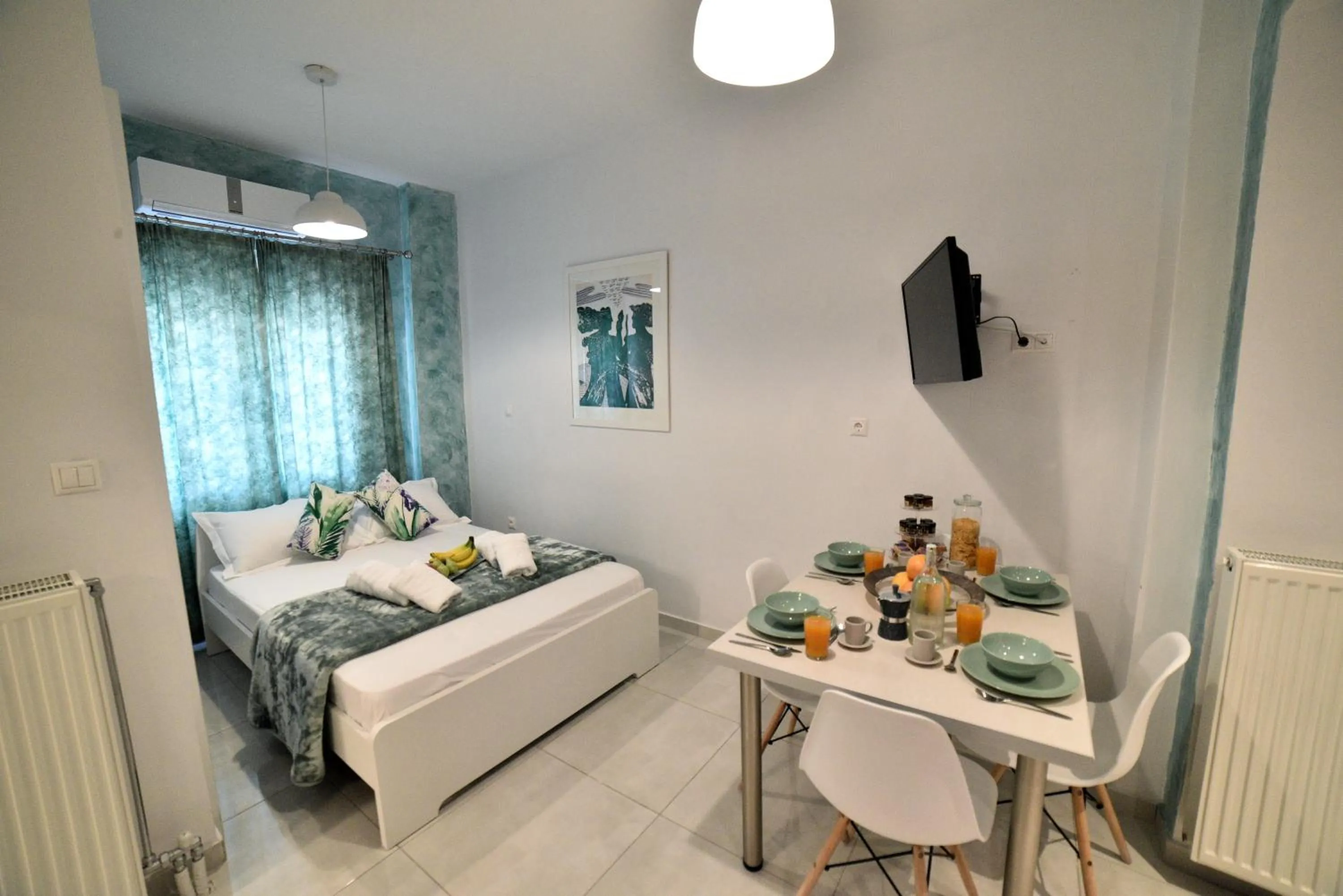 Bed in Central Athens Studios