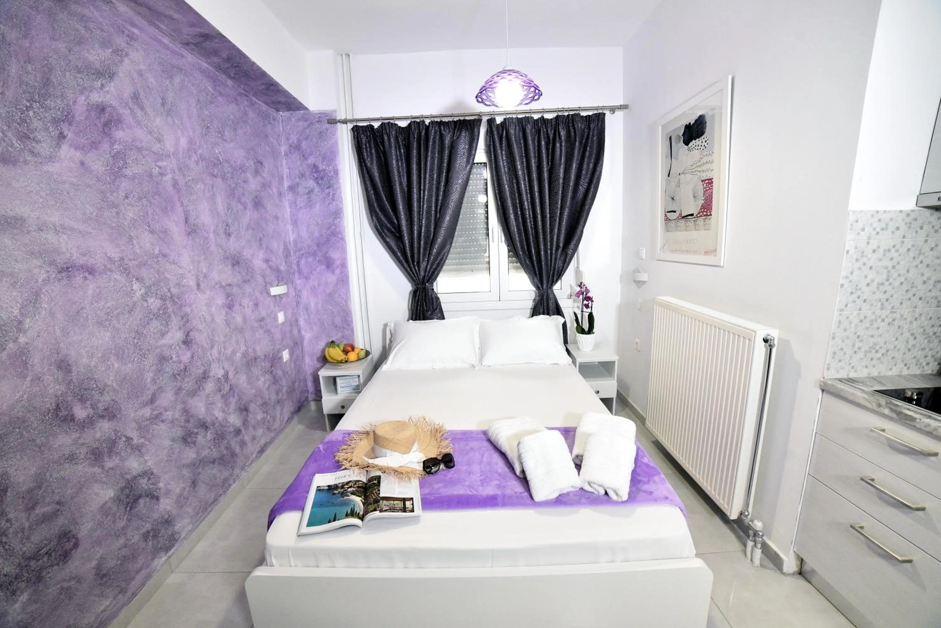 Bed in Central Athens Studios