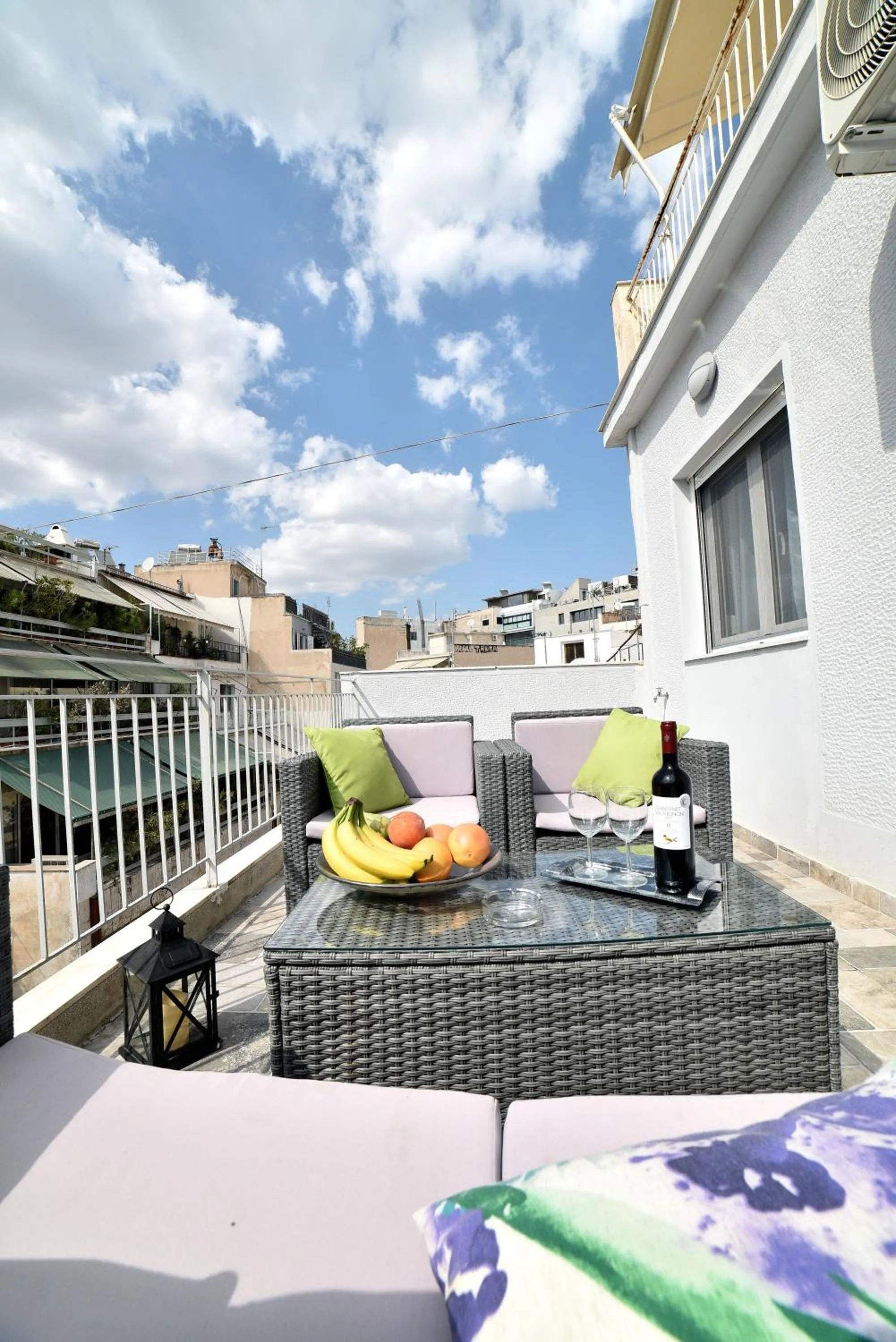 Balcony/Terrace in Central Athens Studios