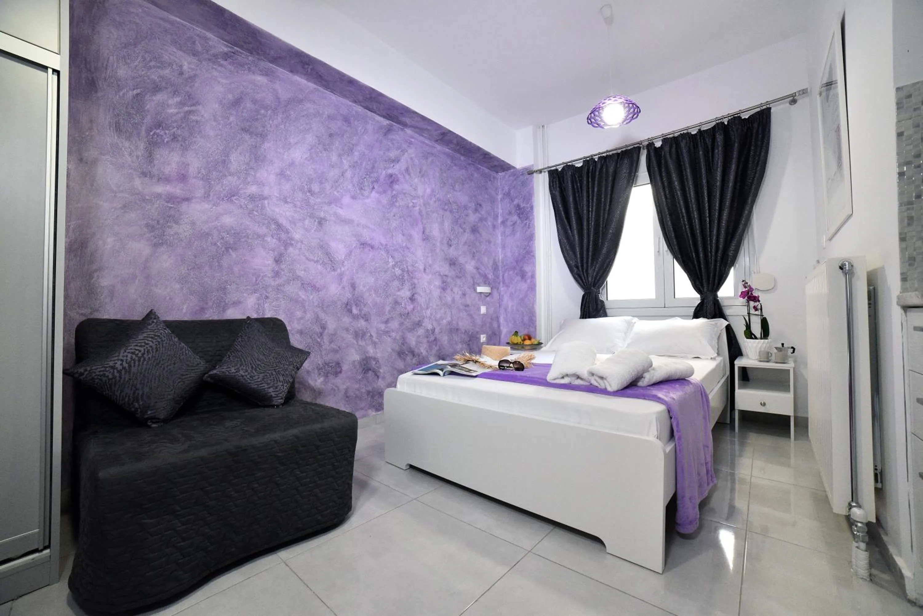 Bed in Central Athens Studios