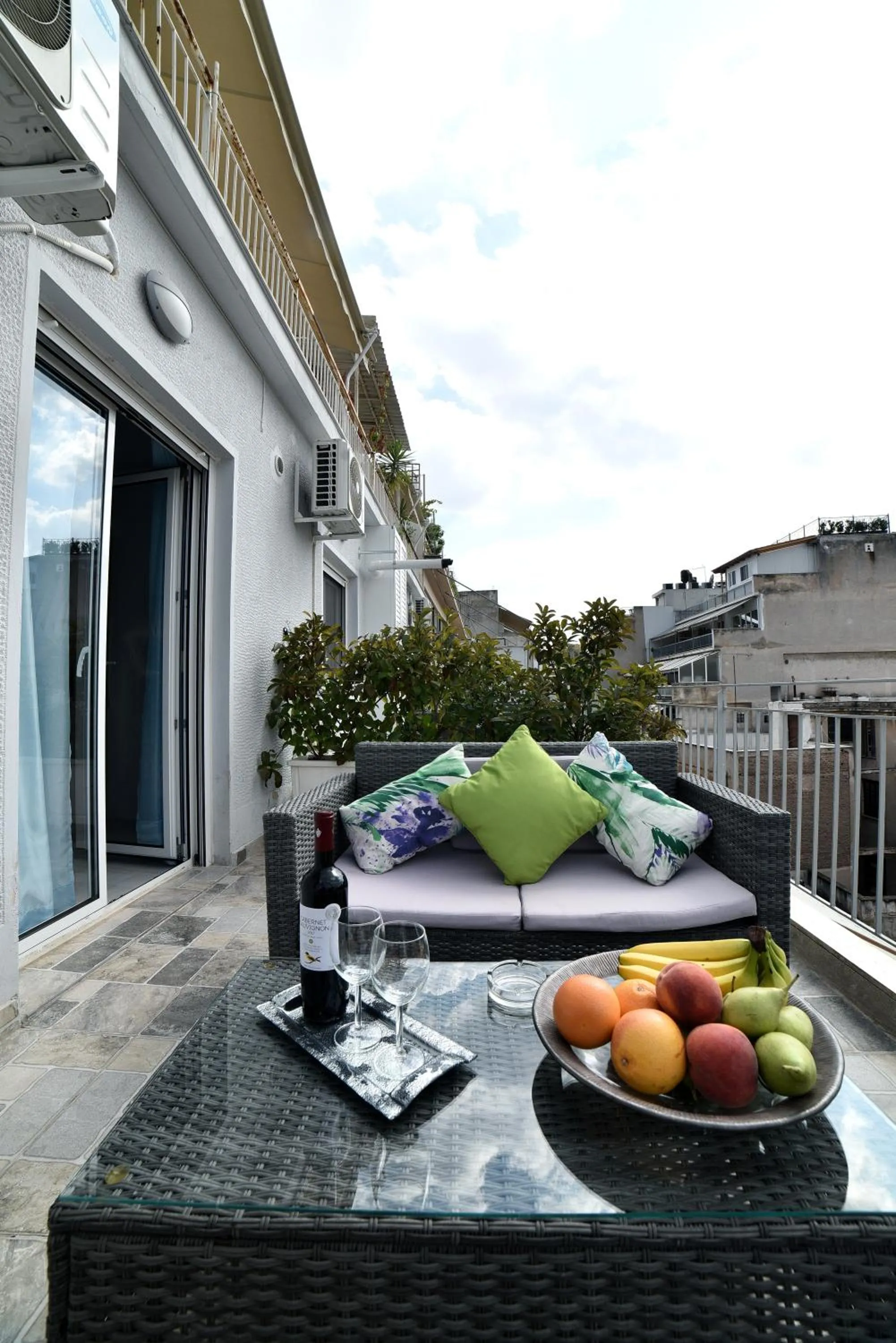 Balcony/Terrace in Central Athens Studios