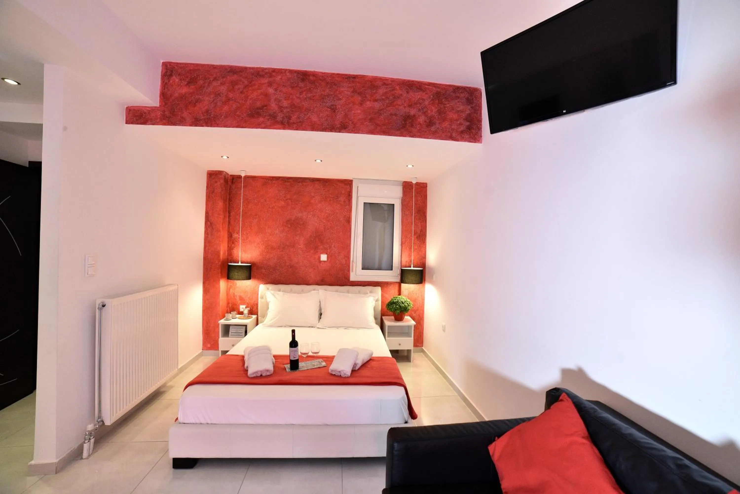 Bed in Central Athens Studios