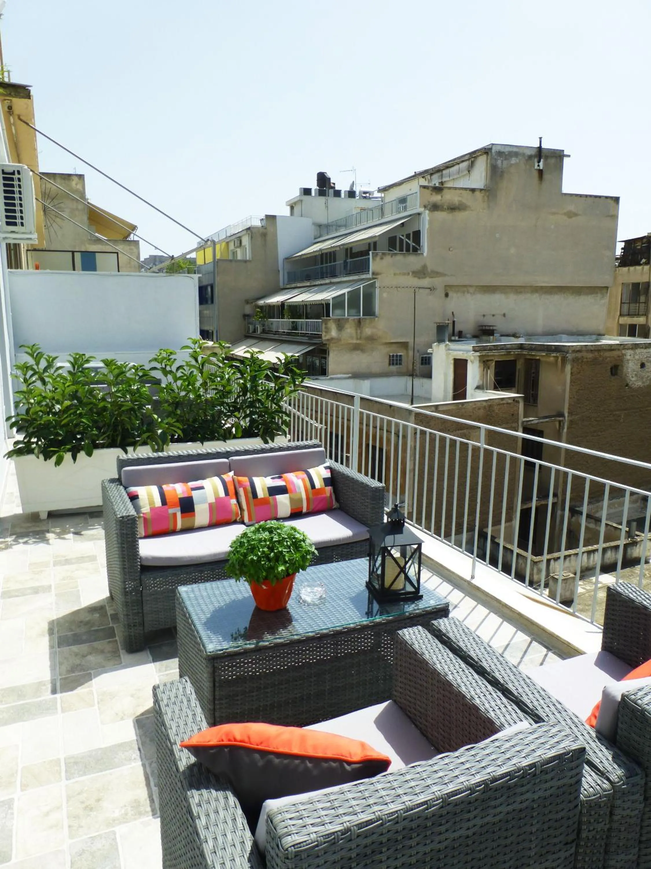 Balcony/Terrace in Central Athens Studios