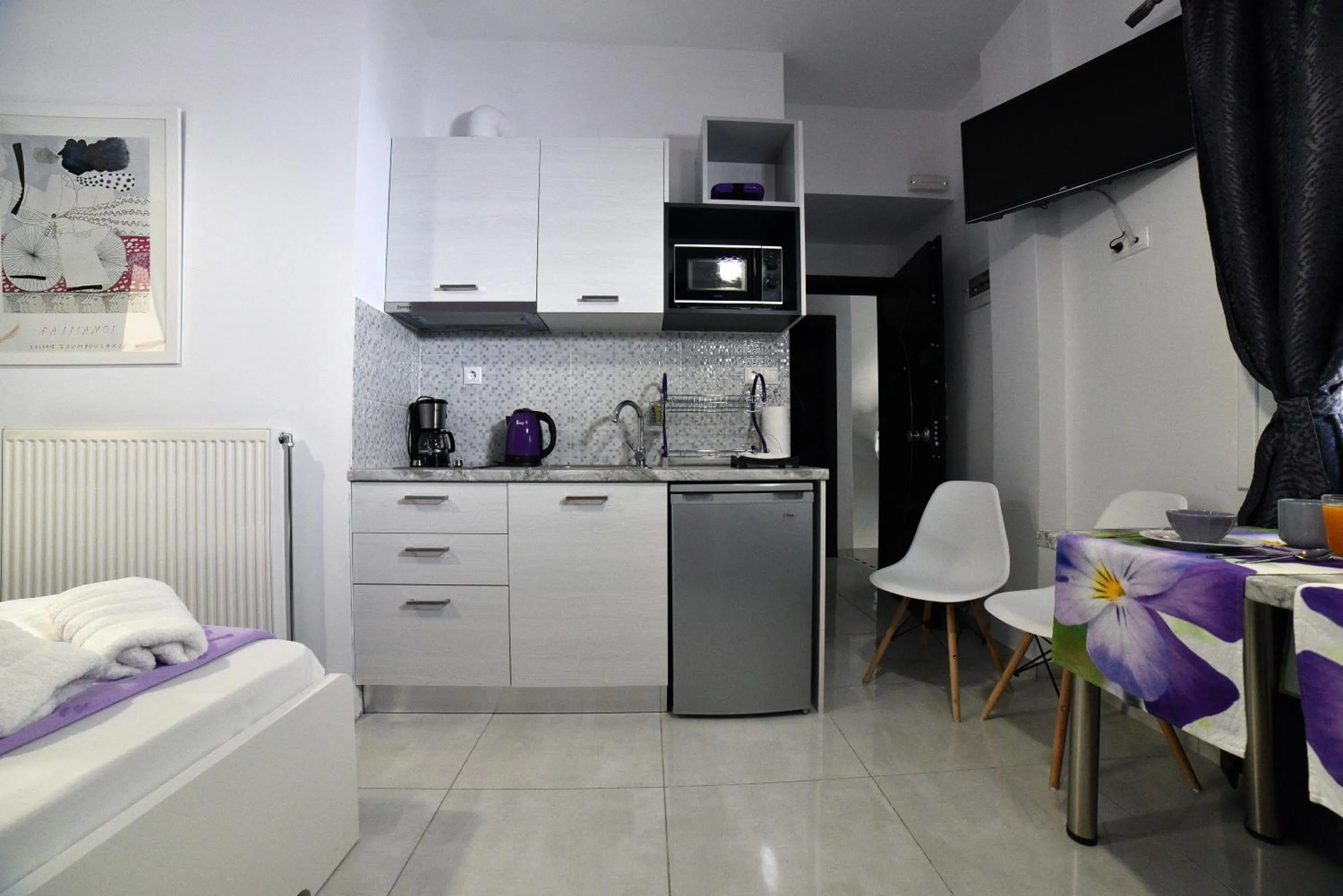 Bed in Central Athens Studios