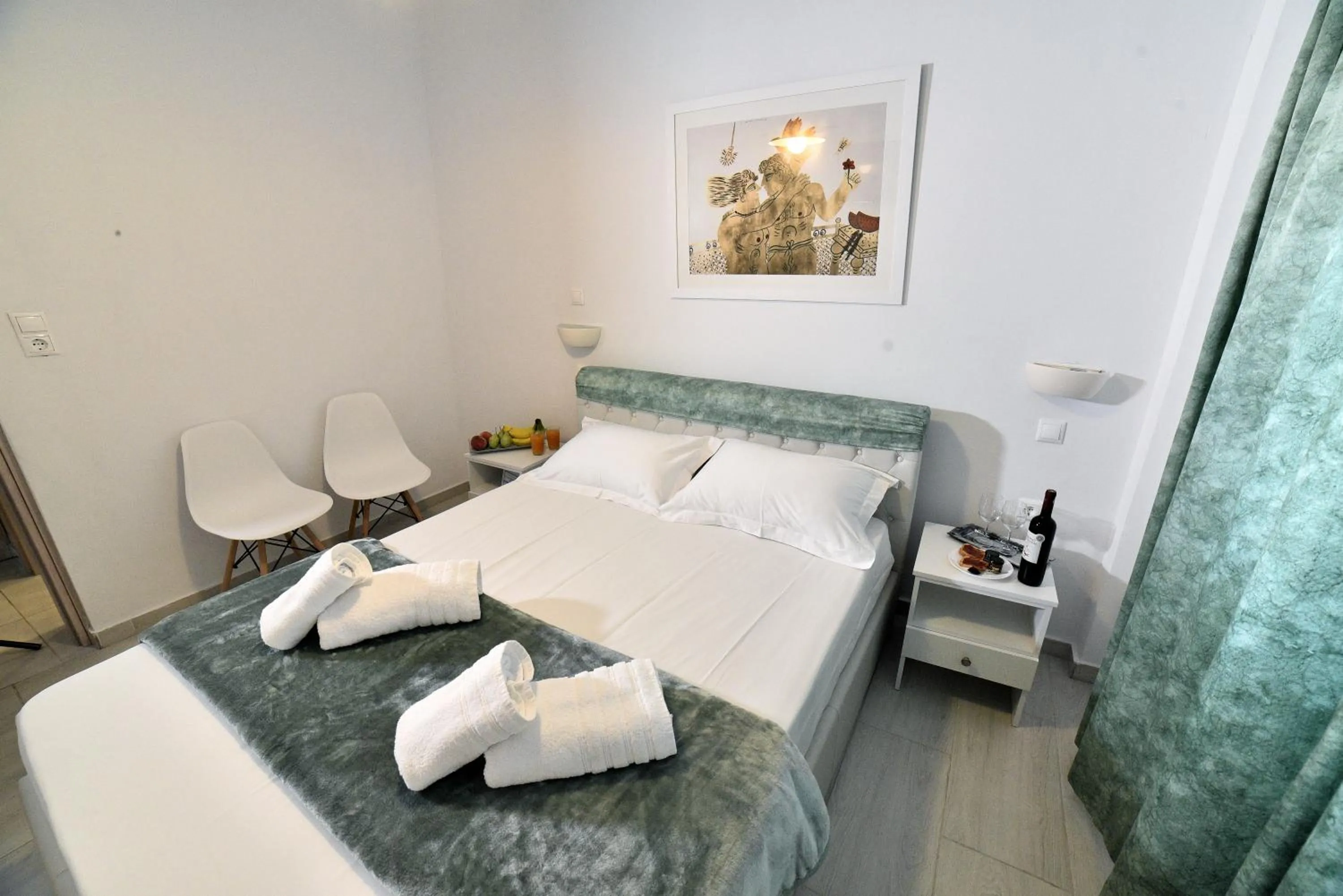Bed in Central Athens Studios