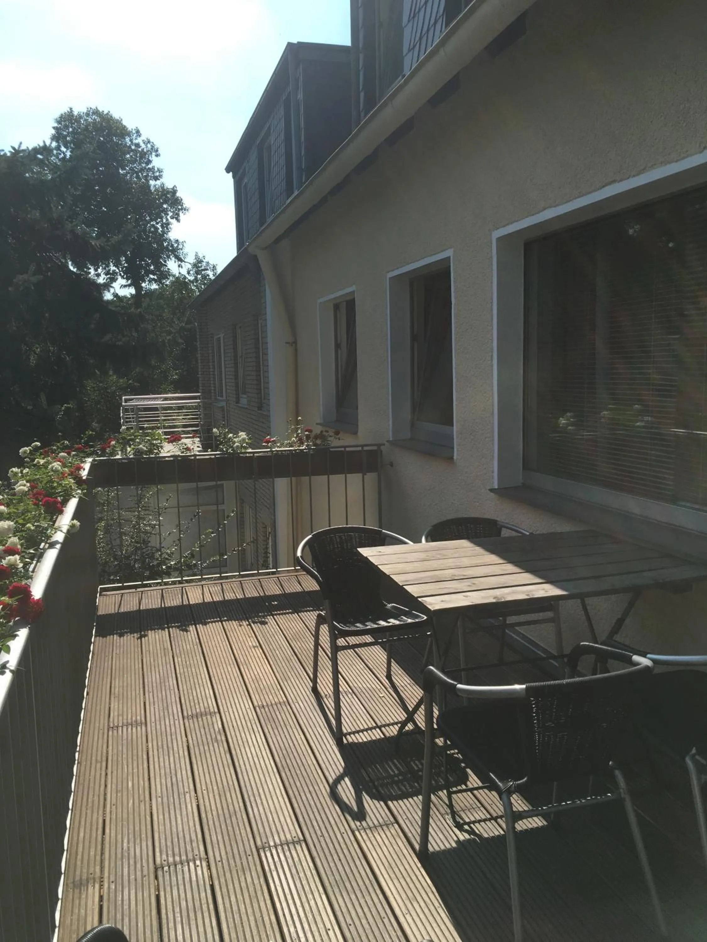 Garden view in Apartmenthaus Sonnen