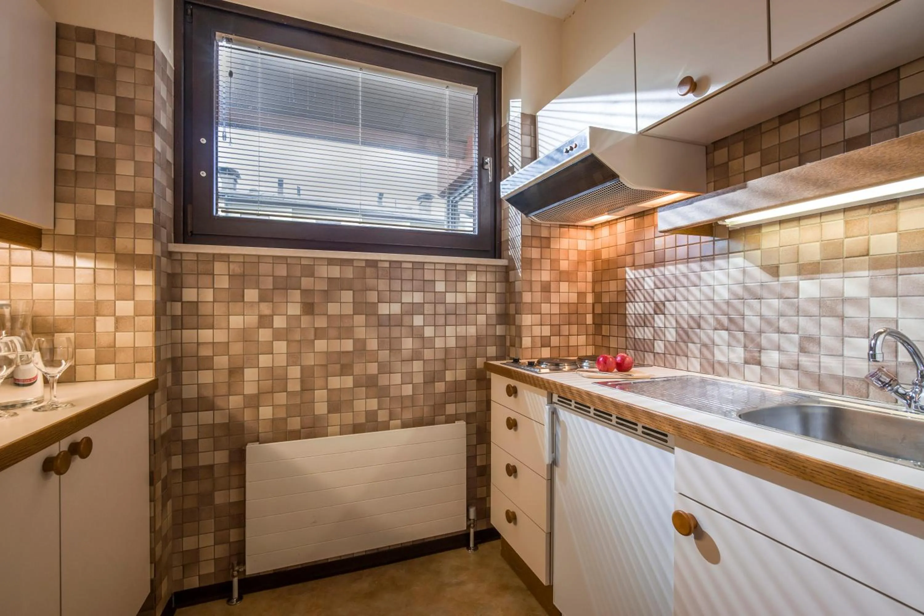 Kitchen or kitchenette in Aparthotel Andreas Hofer