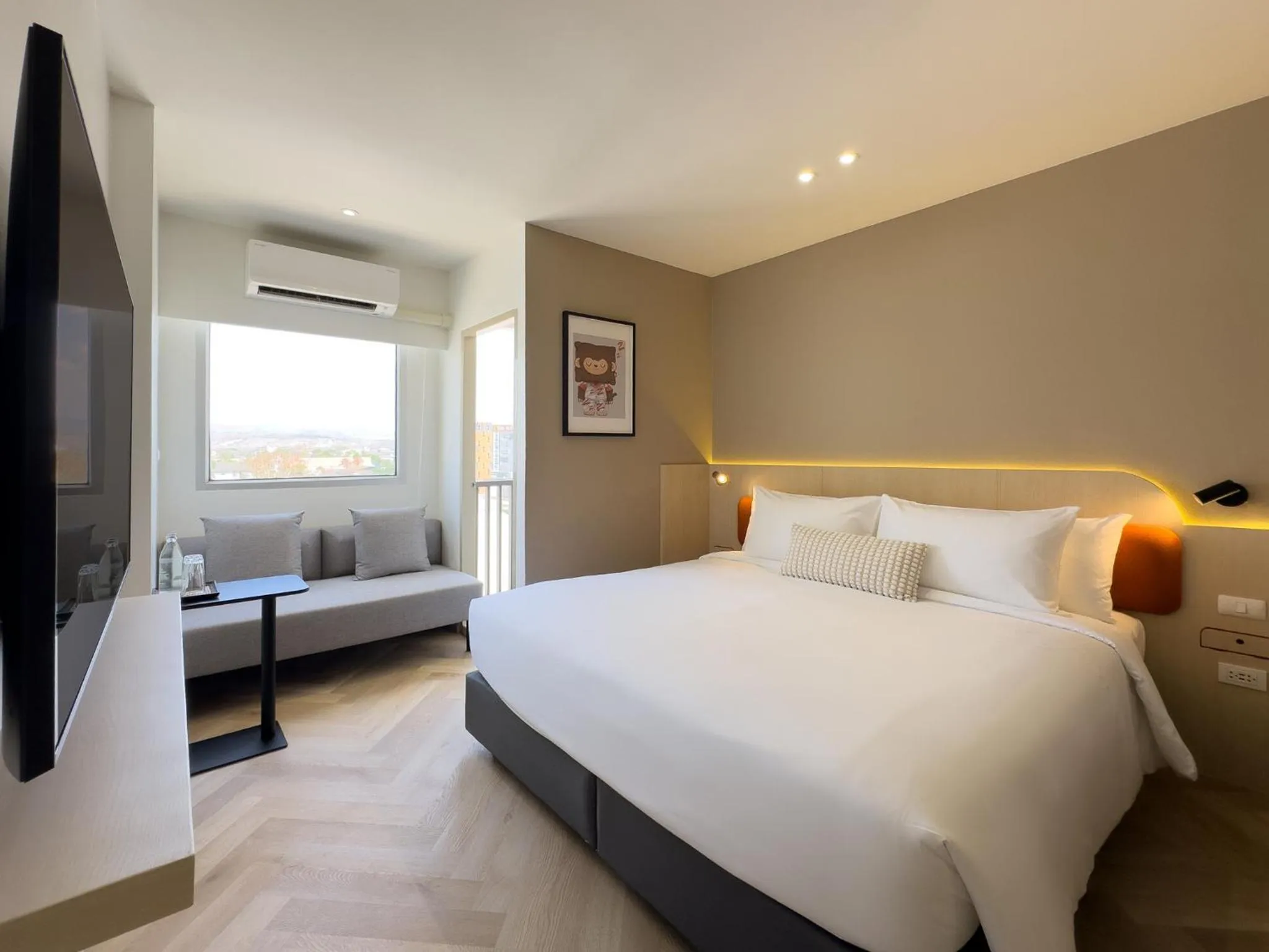 Bed in Fortune D Hotel Loei