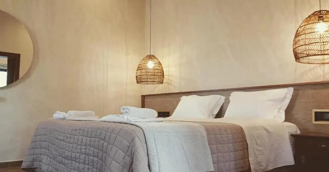 Bedroom, Bed in Areos Polis Boutique Hotel