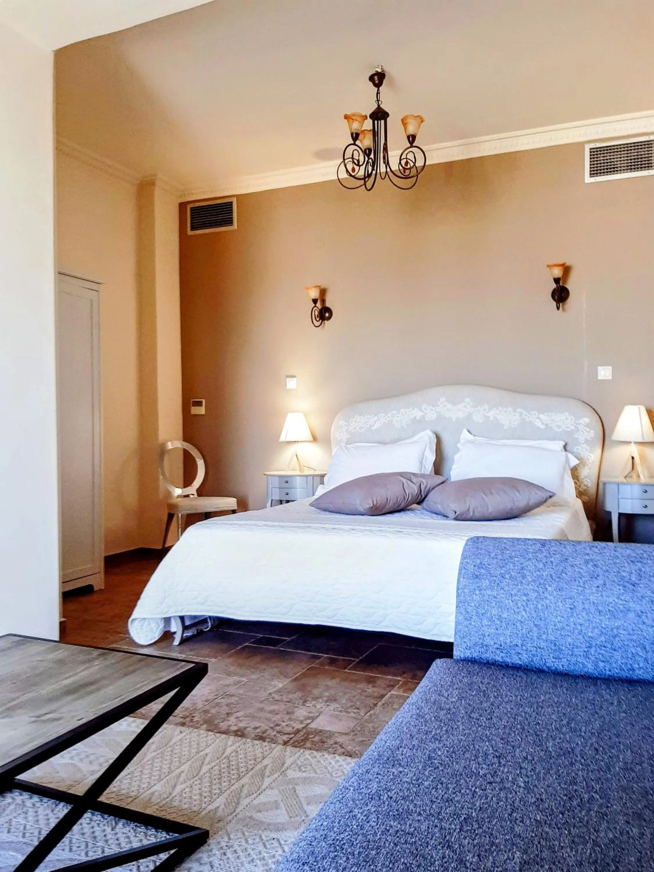 Bed in Areos Polis Boutique Hotel