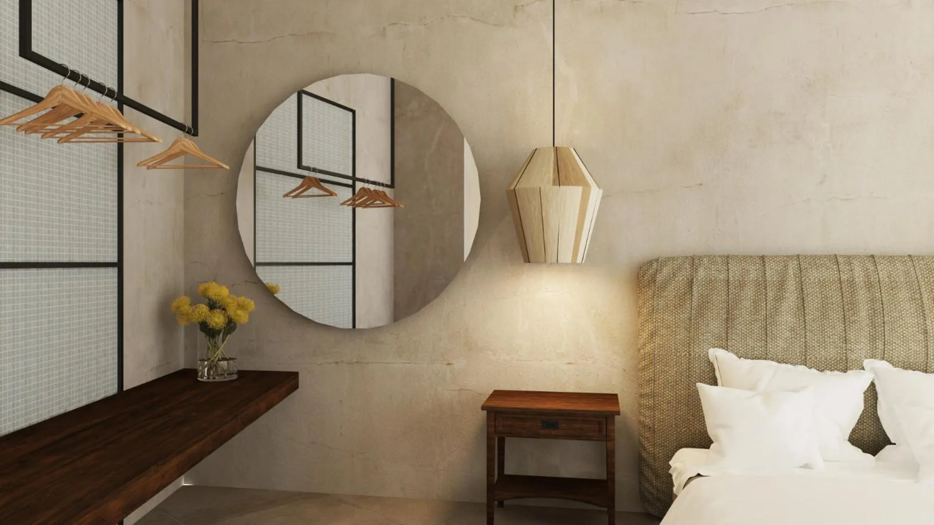 Bedroom, Bed in Areos Polis Boutique Hotel