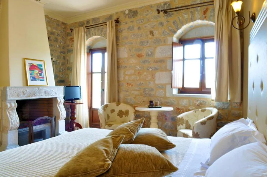 Photo of the whole room, Bed in Areos Polis Boutique Hotel
