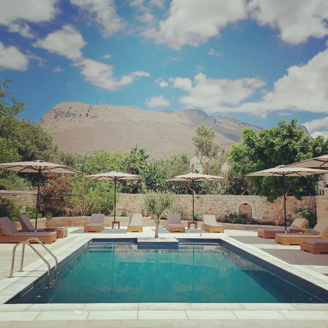 Swimming pool in Areos Polis Boutique Hotel