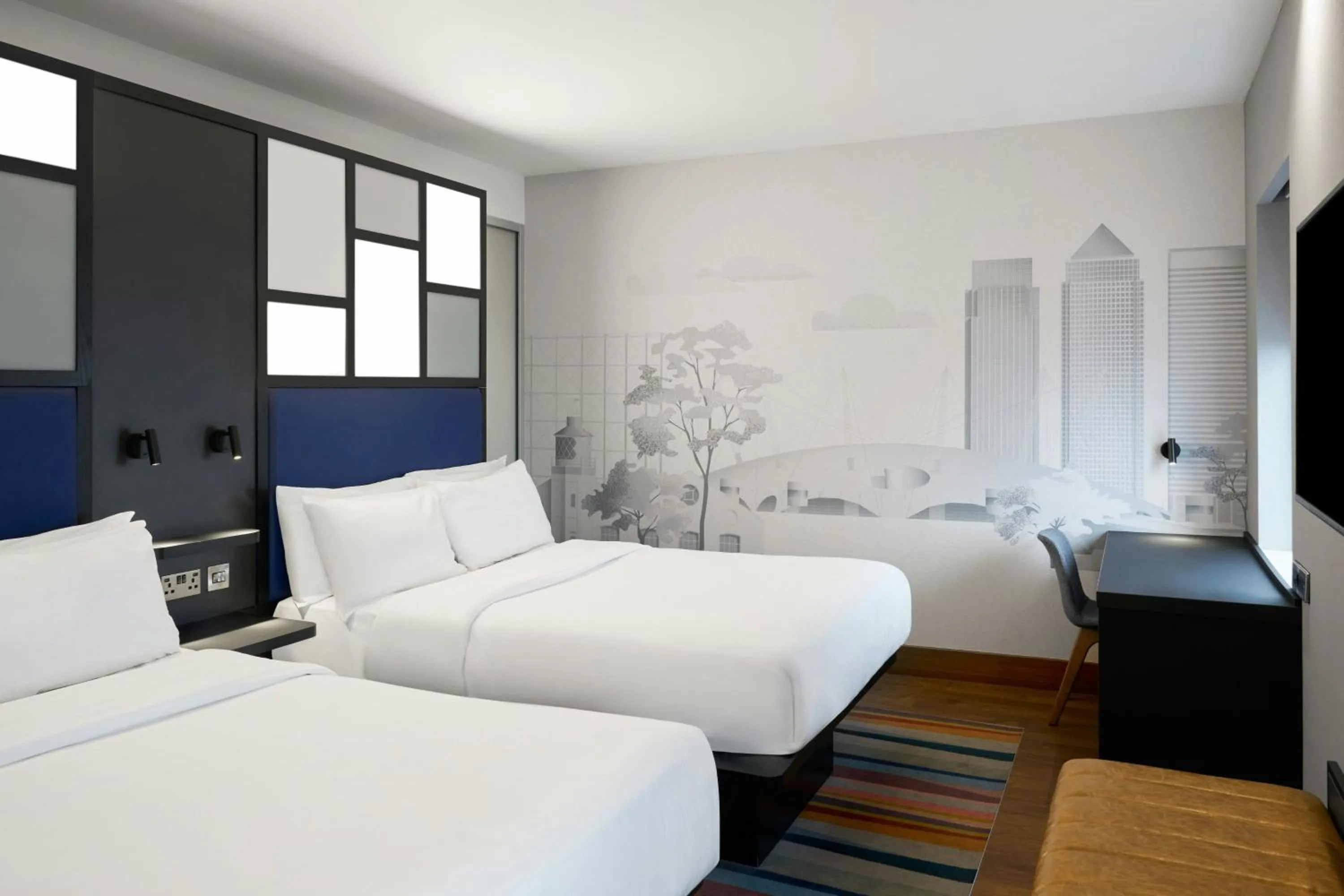 Photo of the whole room, Bed in Aloft London Excel