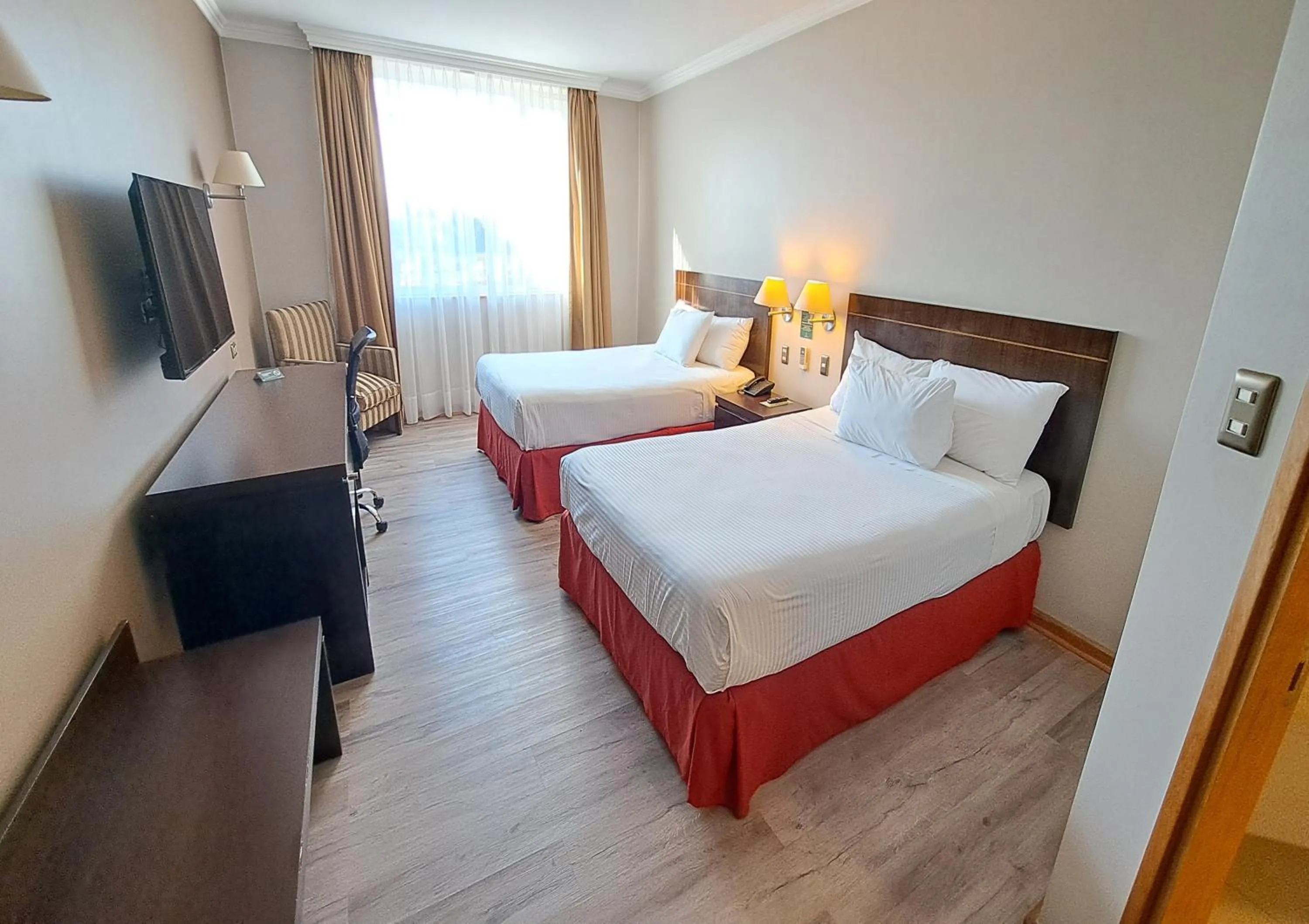 Bed in Hotel Diego de Almagro Lomas Verdes