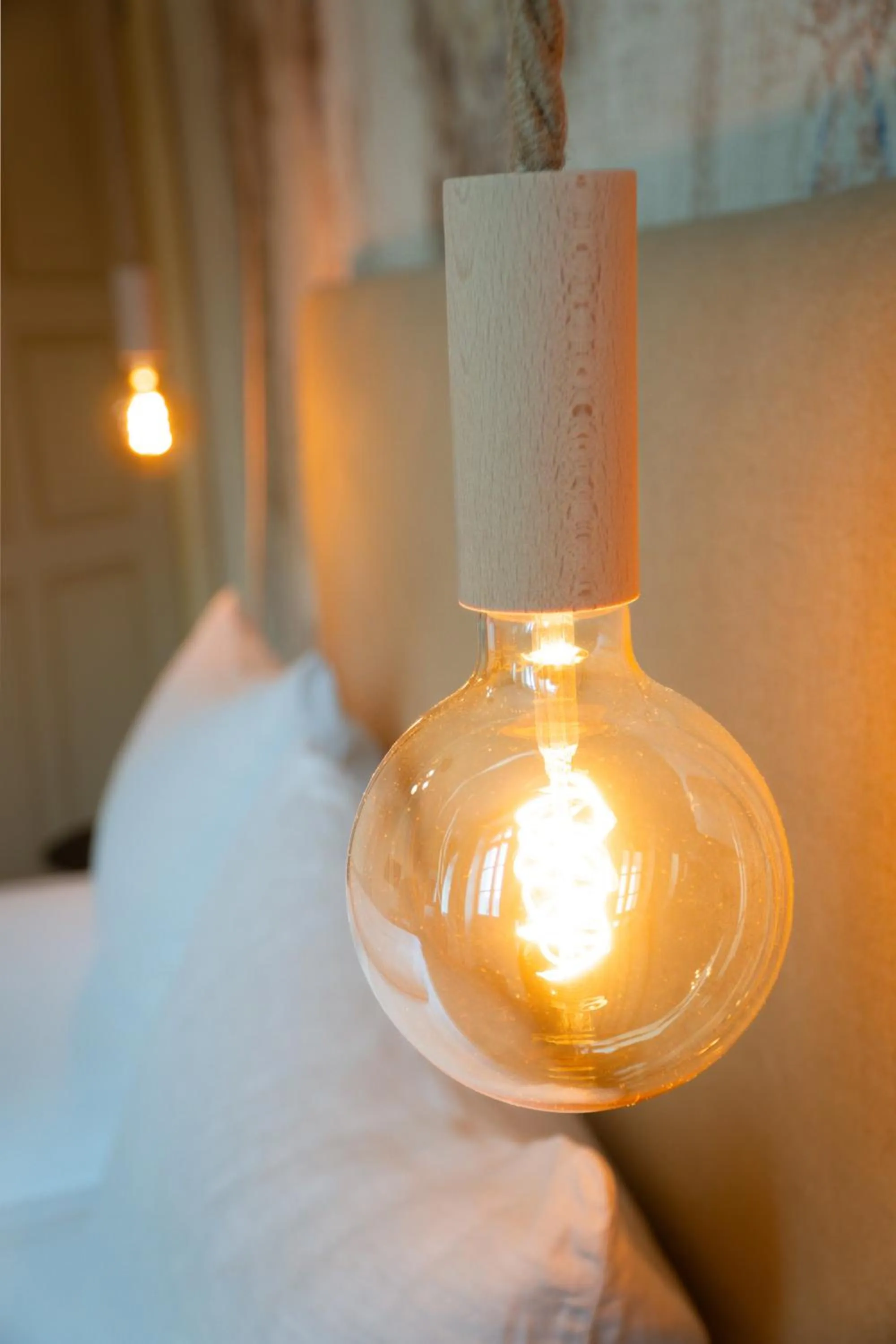 Decorative detail, Bed in Albergo-Toscana