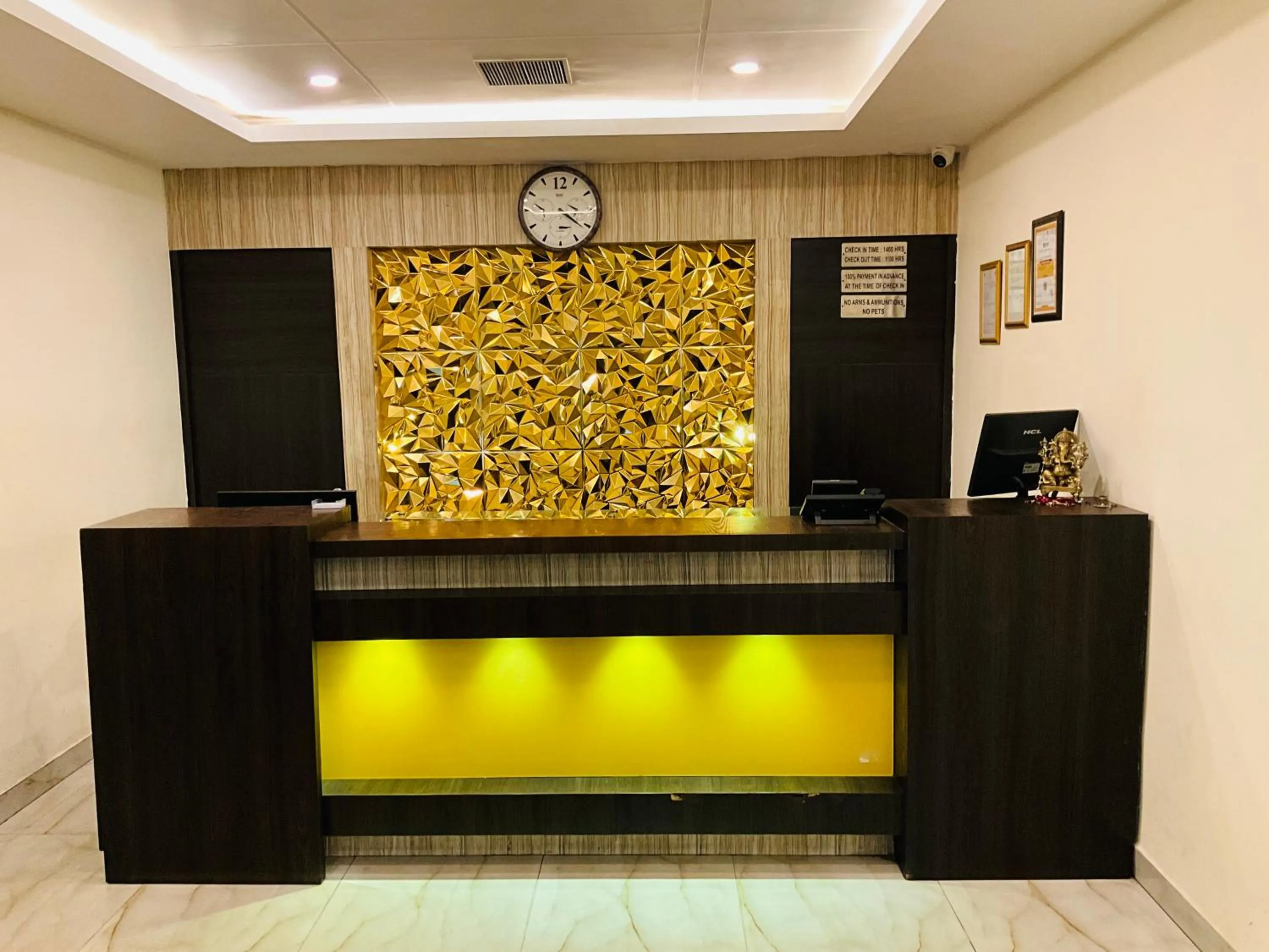 Lobby or reception in Hotel Galaxy