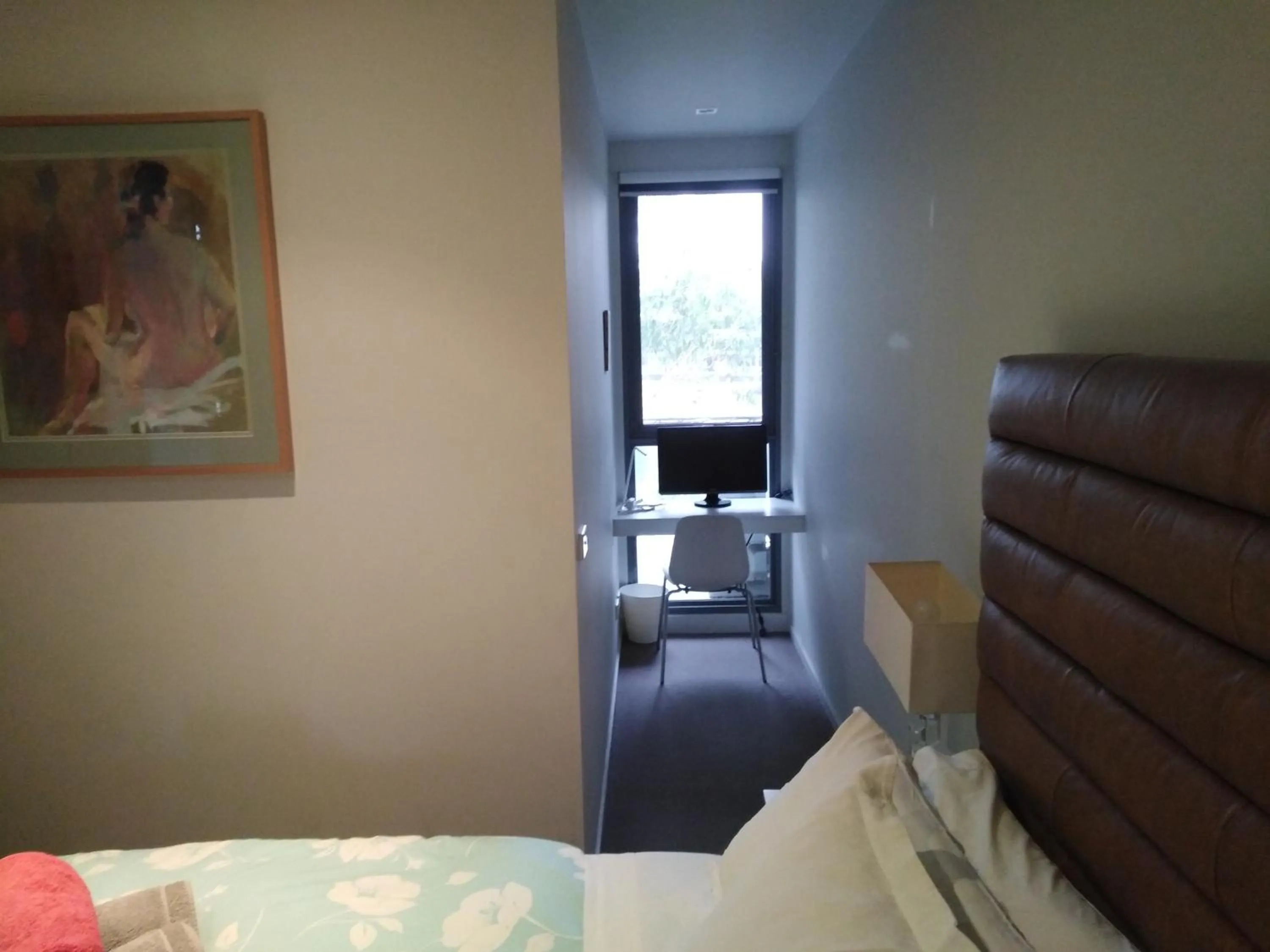 Bedroom, Bed in Marina View Apartment on the Maribyrnong River, Melbourne