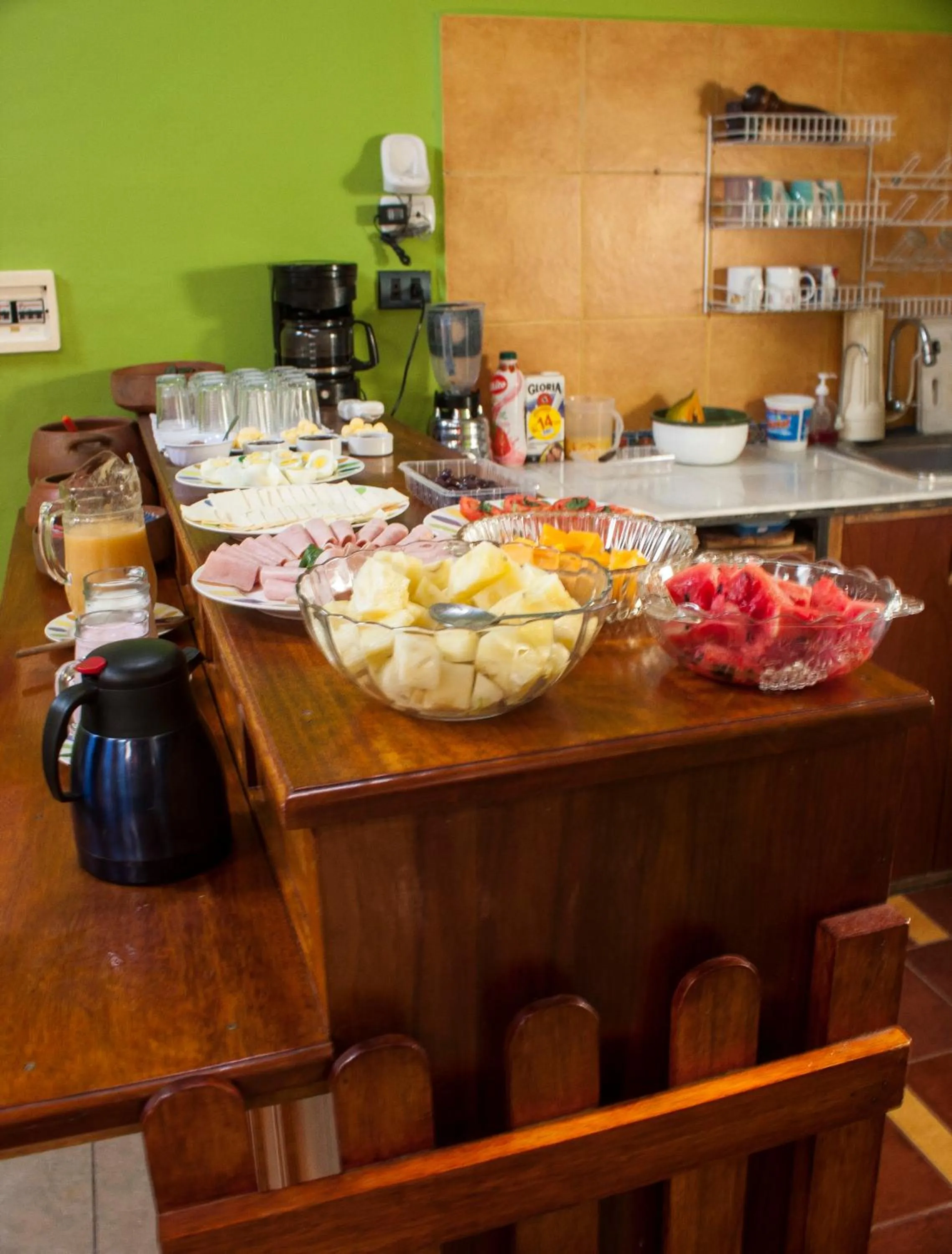 Food and drinks in Hostal Teatro Inka