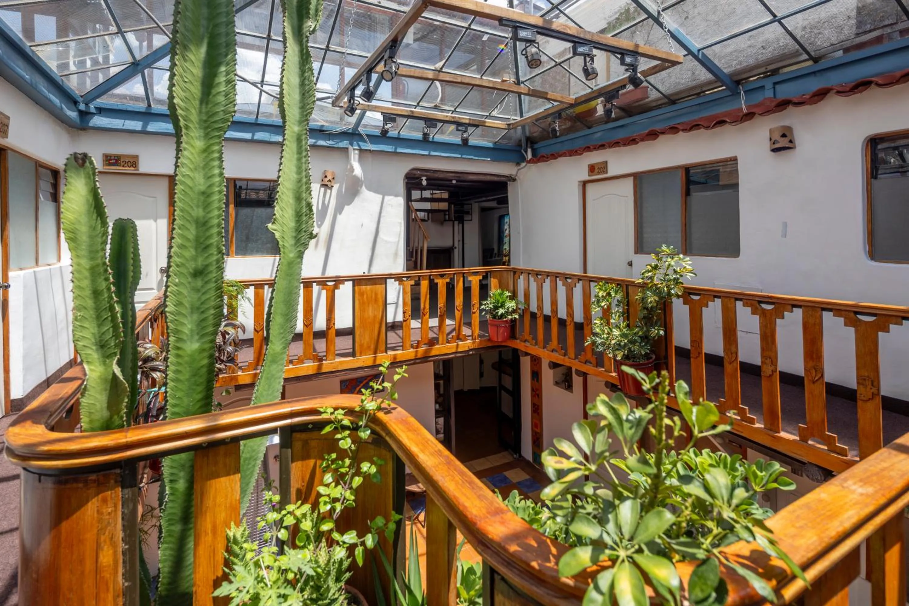 Patio in Hostal Teatro Inka