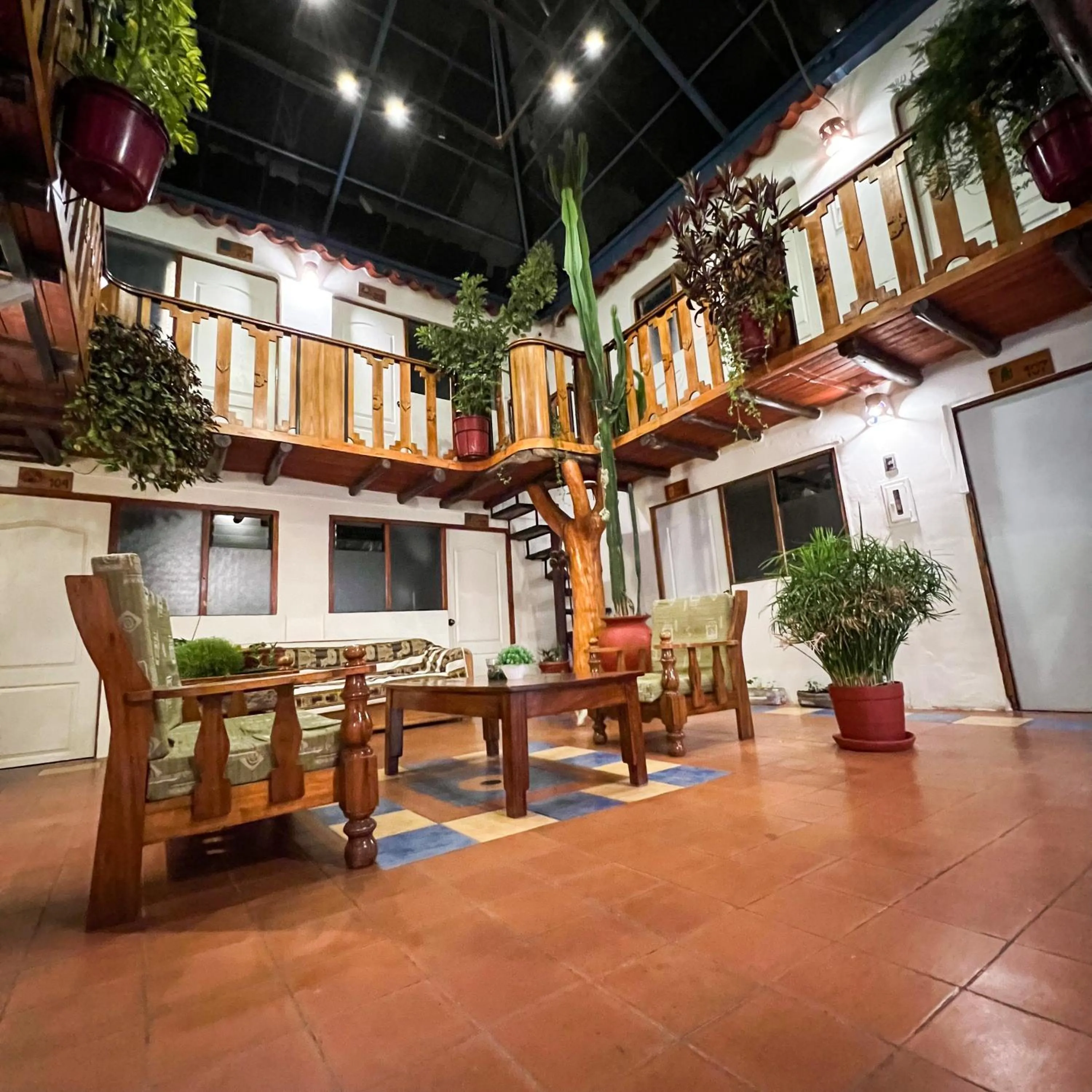 Patio in Hostal Teatro Inka