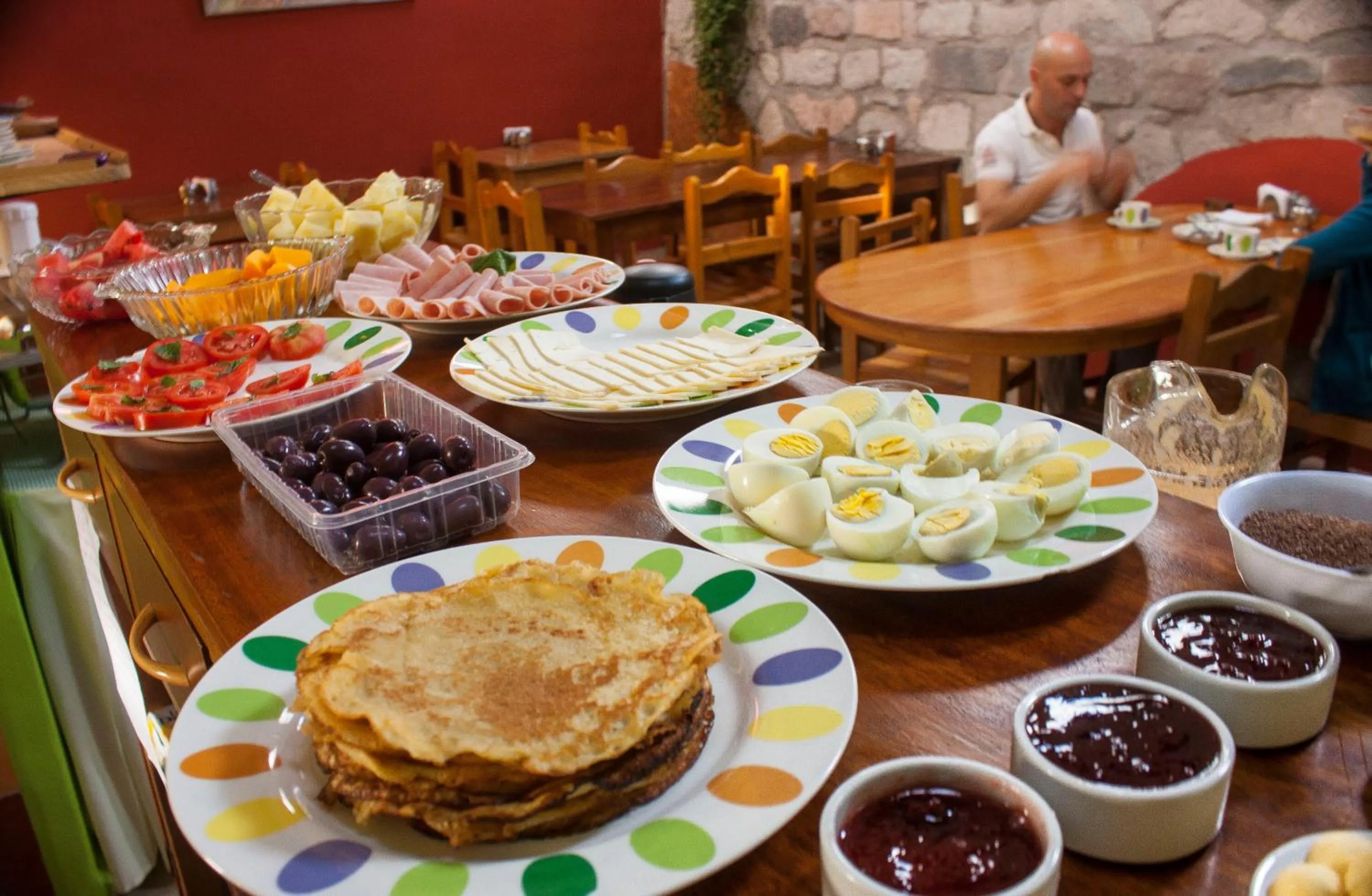 Food and drinks in Hostal Teatro Inka