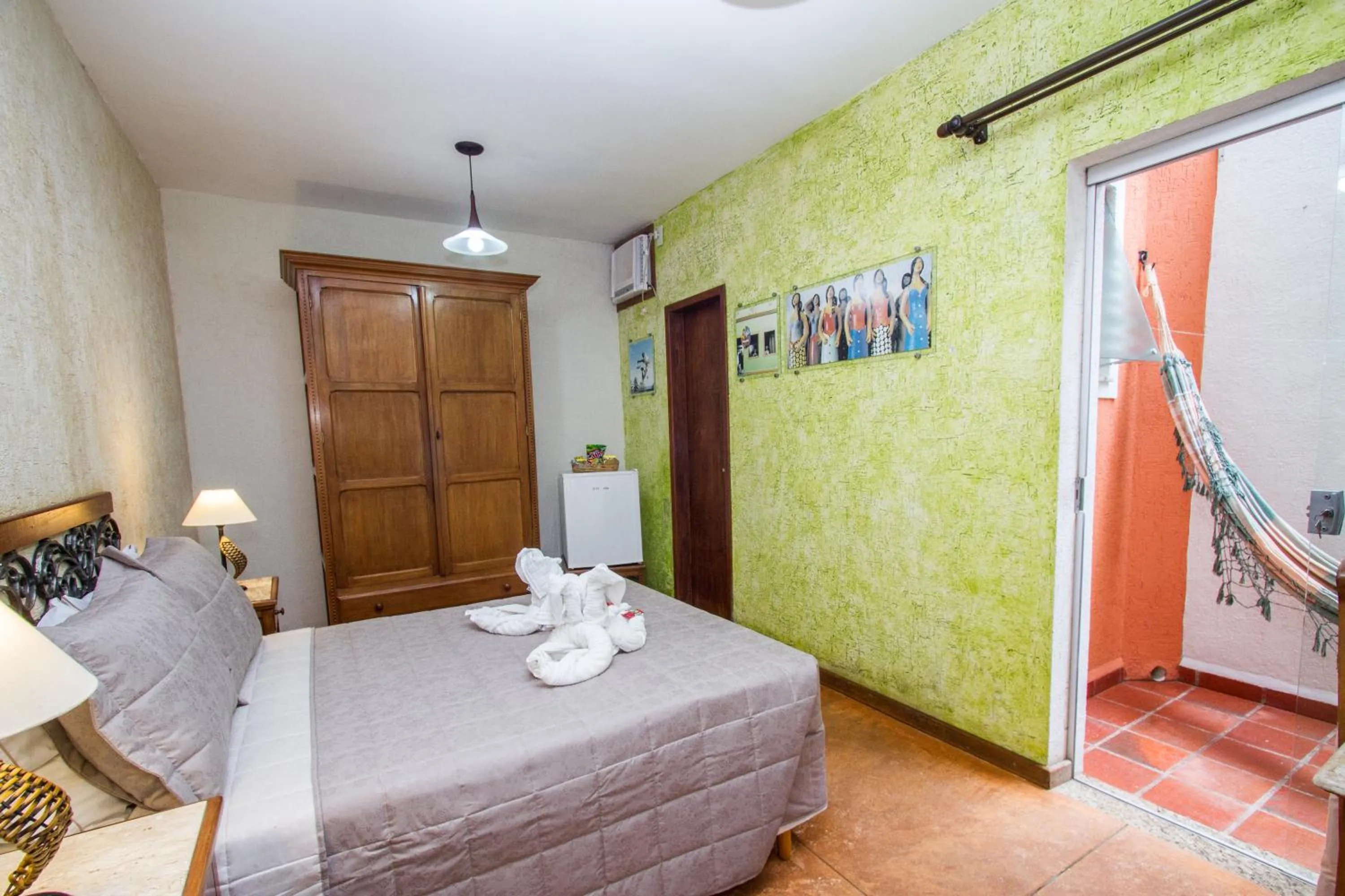 Bed in Pousada Brasil Nativo