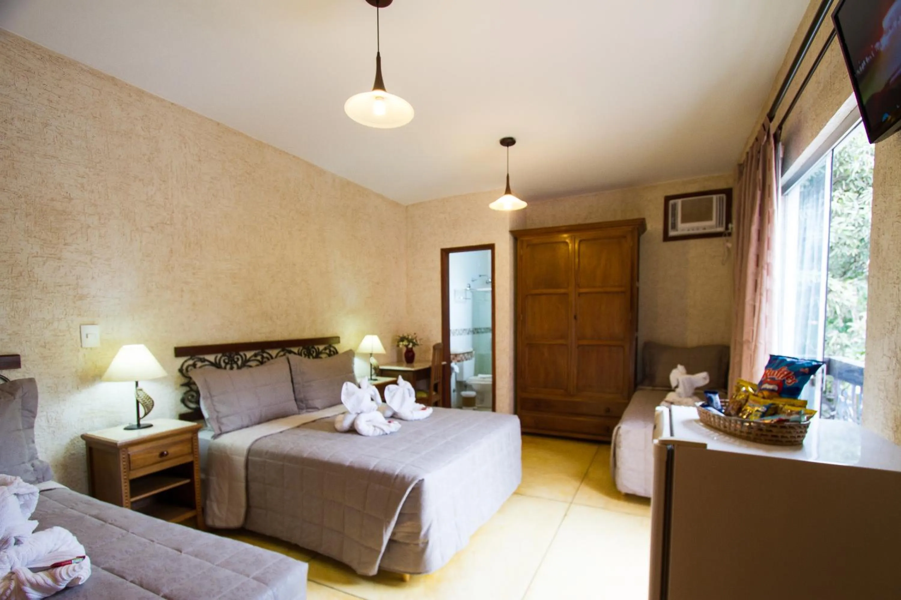 Bed in Pousada Brasil Nativo