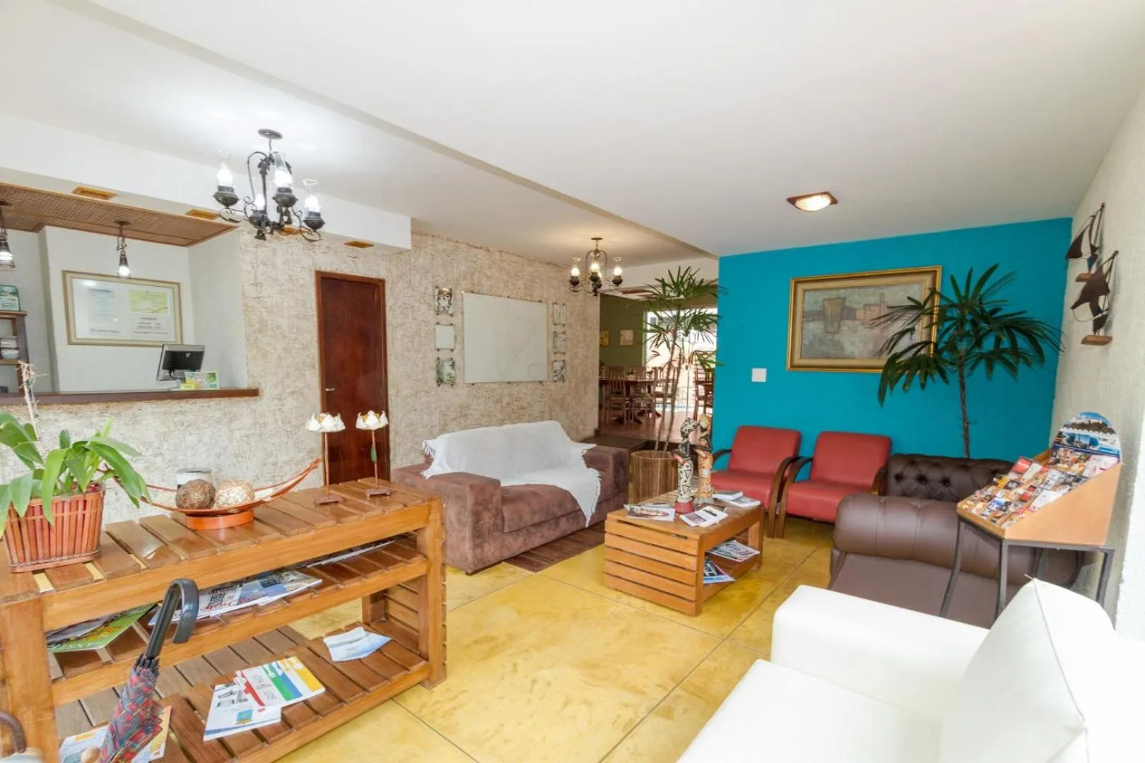 Communal lounge/ TV room in Pousada Brasil Nativo