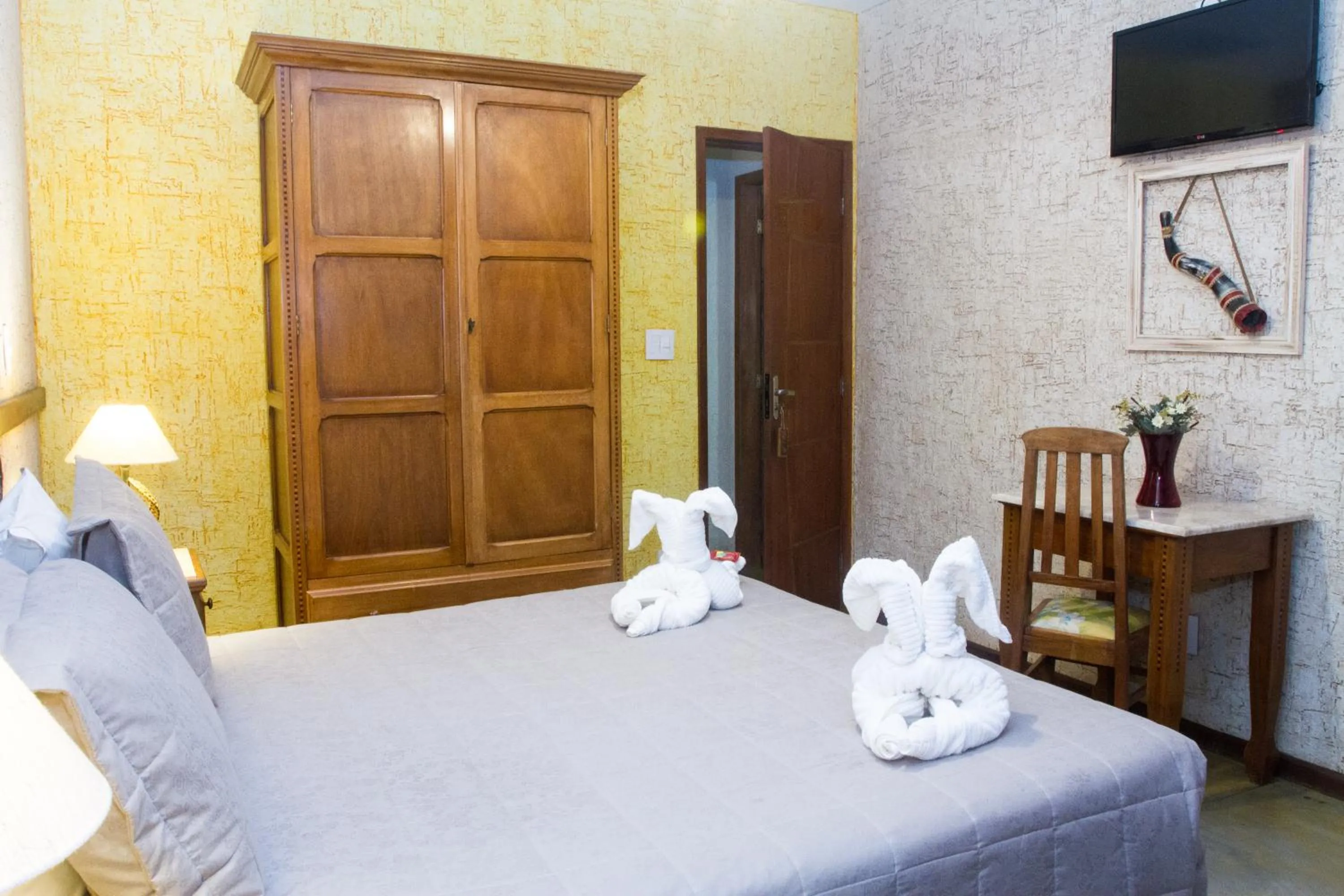 Bed in Pousada Brasil Nativo