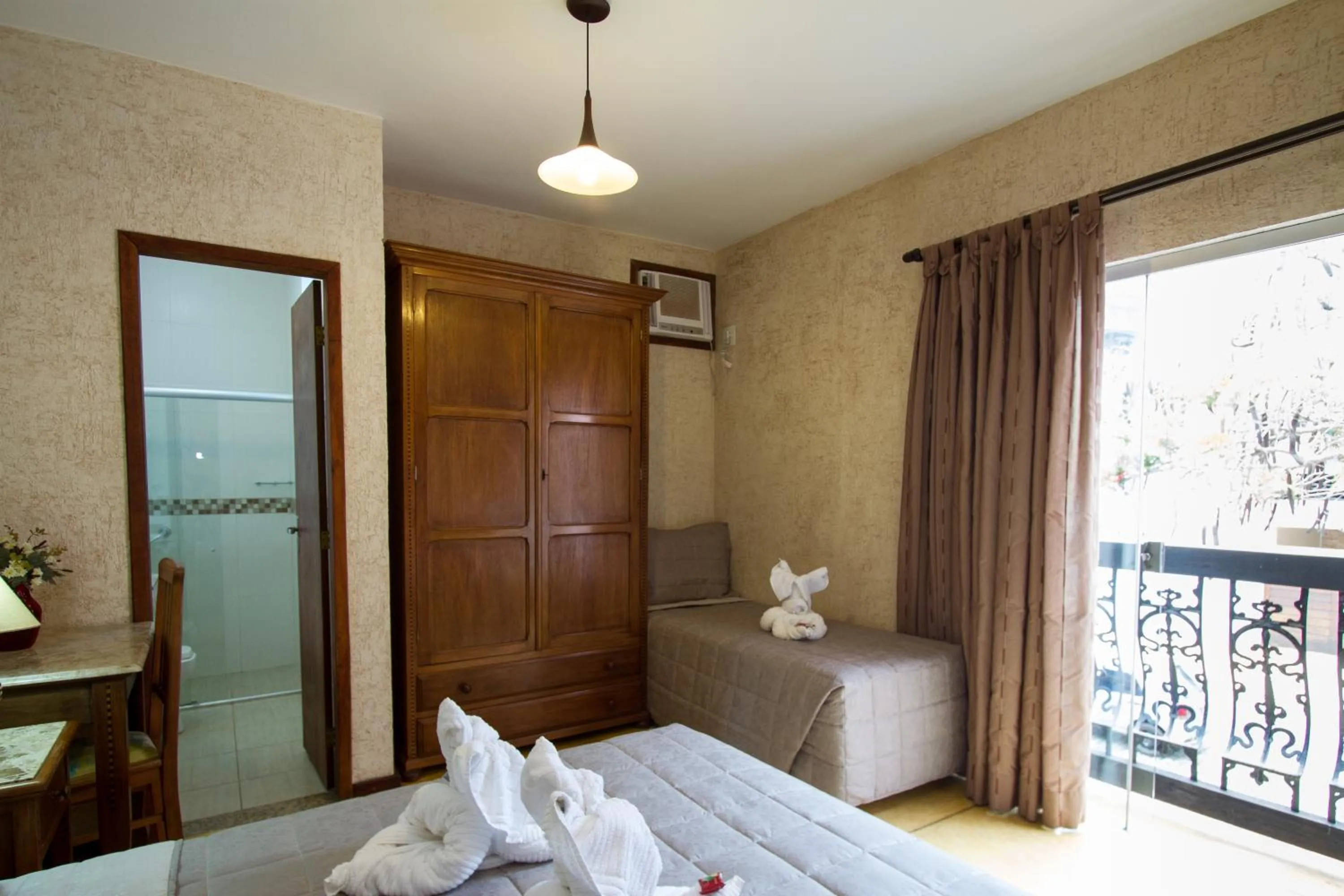 Bed in Pousada Brasil Nativo